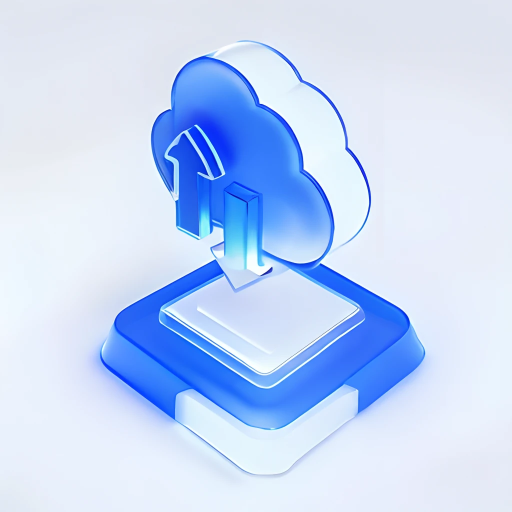 Arylide blue|gold Cloud icon,many details, octane render, transparent glass texture,frosted glass, transparent technology sense, industrial design, white background, studio lighting, sunshine, flat, minimal, quasi-object, axisymmetric, blender, C4D, best quality, 4k