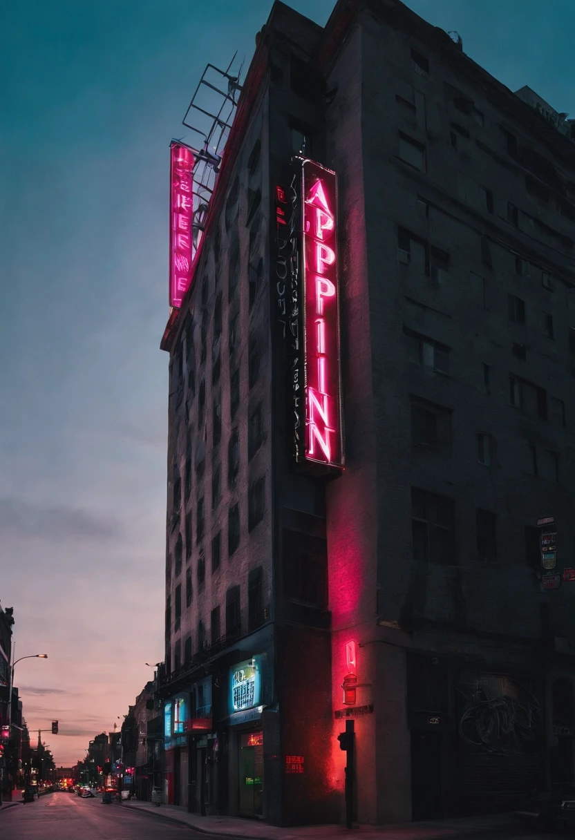 * **Scene:** A city street at night * **Subject:** A building with a neon sign that says "japin.net" * **Details:** * The building is tall and modern, with a sleek design. * The neon sign is bright and colorful, with a flowing script. * The sign is lit up, casting a warm glow on the street below. **Additional instructions:** * The image should be high-resolution and well-lit. * The building should be the main focus of the image, with the neon sign prominently displayed. * The image should create a sense of excitement and intrigue.