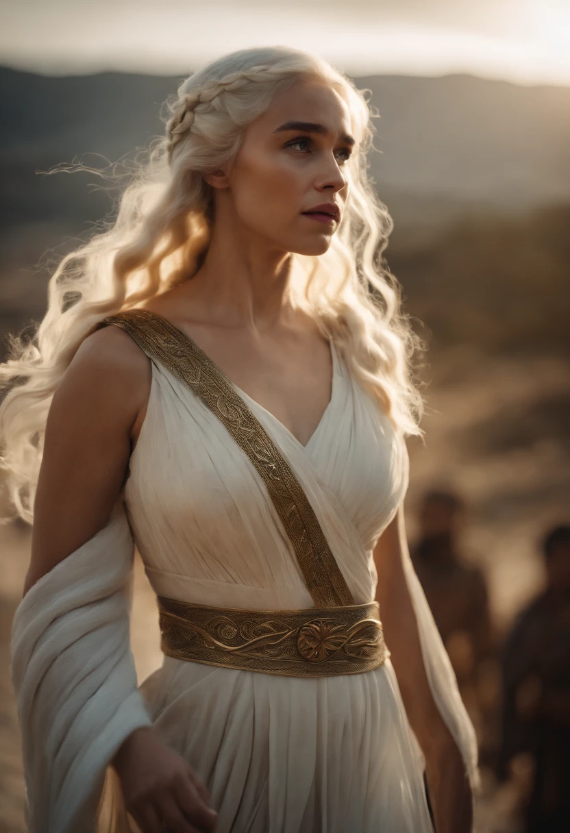 Crazy Max style photo of young woman, Blonde braids, mecha armor, Drive a dune buggy, Desert beach, dust cloud, Abstract beauty, near-perfect, Pure form, intricately details, mushroom cloud, Winner of the Cinematography of the Year, the world on fire, Military photography of post-apocalyptic hellish landscapes, Photography epic of the year, Flames on the horizon, epic cinematic shot, Pure form, intricately details, 8K post-production, high resolution, Super detail, trending on artstationh, Sharp focus, Studio photos, intricately details, Very detailed, by Greg Rutkowski, 8