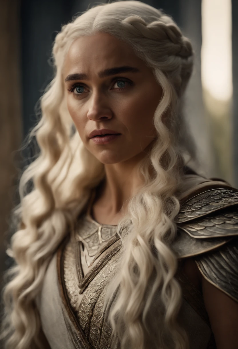 Daenerys Targaryen in a Greek goddess costume