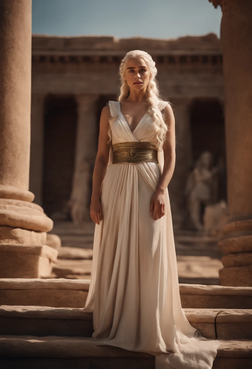 Daenerys Targaryen in a Greek goddess costume