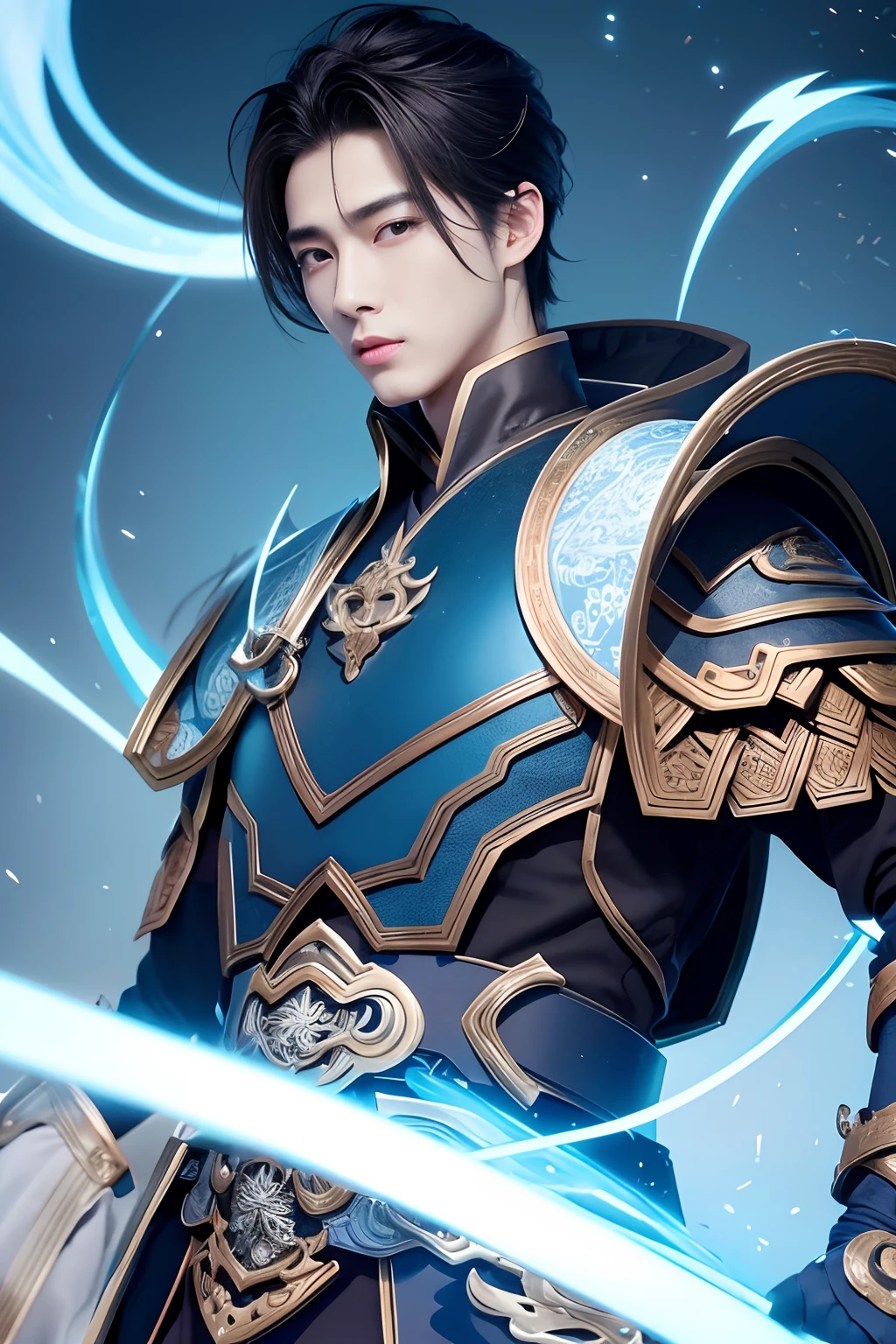 Being in your 20s is attractive,Handsome Chinese man,Xiao Zhan,bald-headed,orthofacial,Large close-up