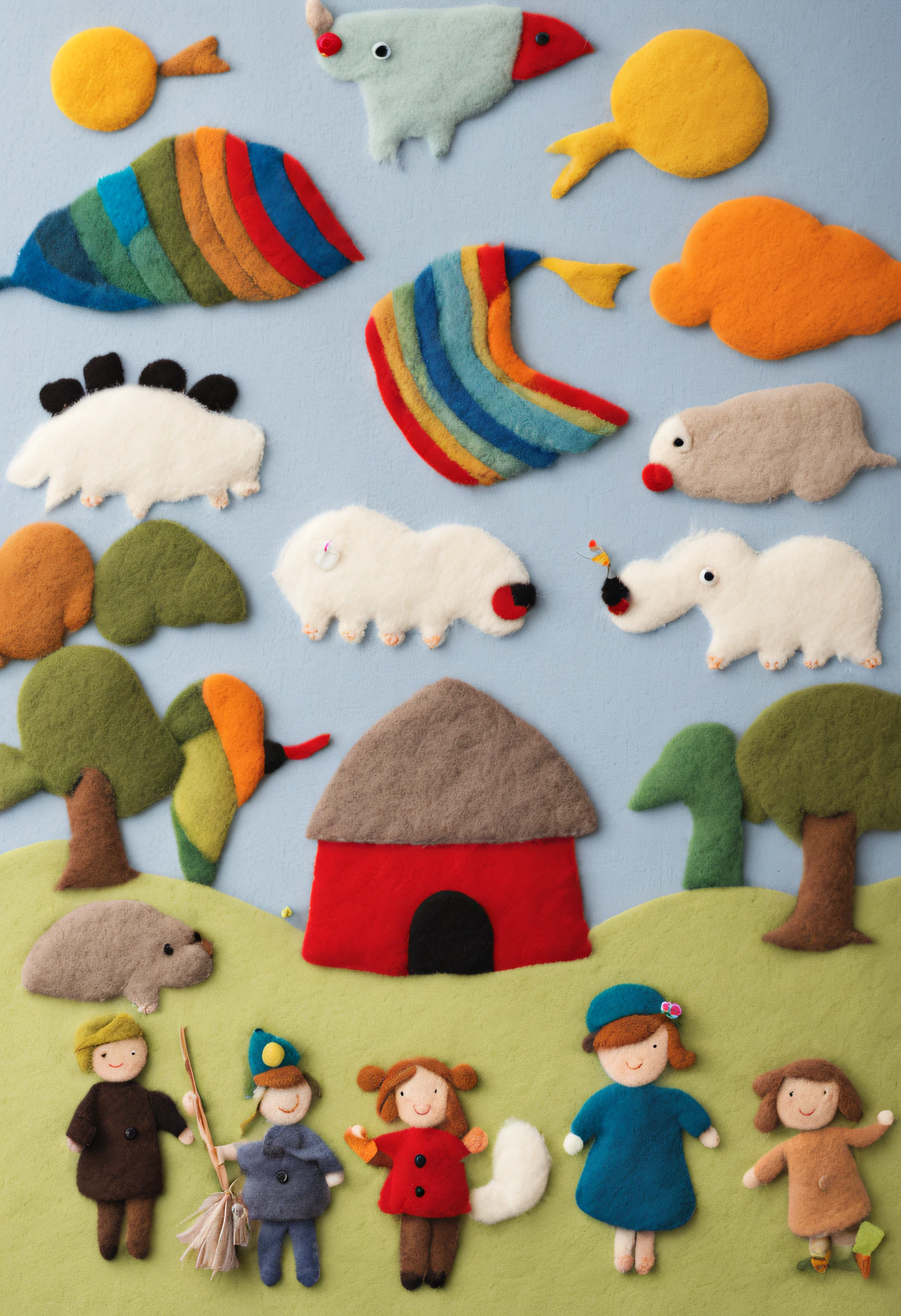 The world of wool felt,Children's material