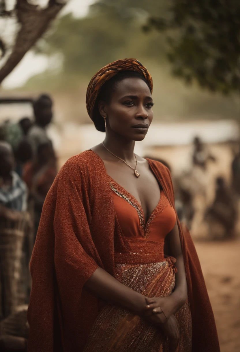 Belle camerounaise triste, femme d'affaire, moderne