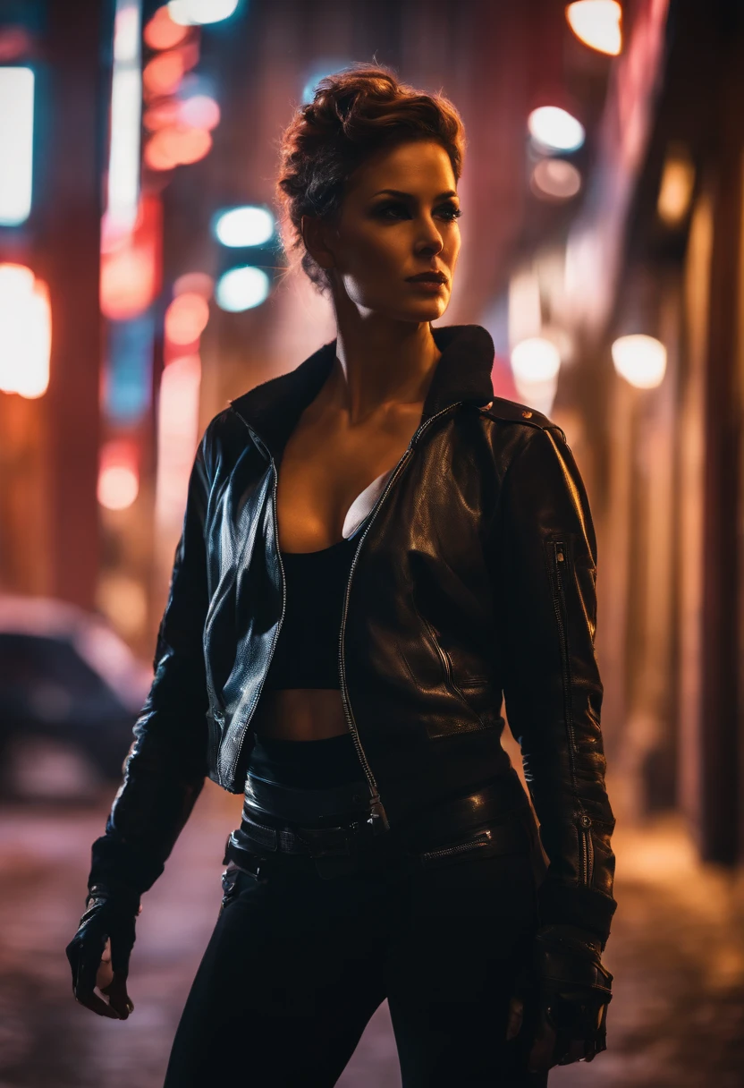 DemiHawks, Urban sprawl, femme, Urban Dance Clothing, dramatic lighting, high contrast, silhouette, Poster-worthy, Mode de rue, graffiti, neons, ombre, dystopique, Cyberpunk, futuriste, Science-fiction, Throne, Bladerunner, Elysium, Westworld, Neon Noir, Danser, fluide, dynamique, energy, mouvement, forme, expression.