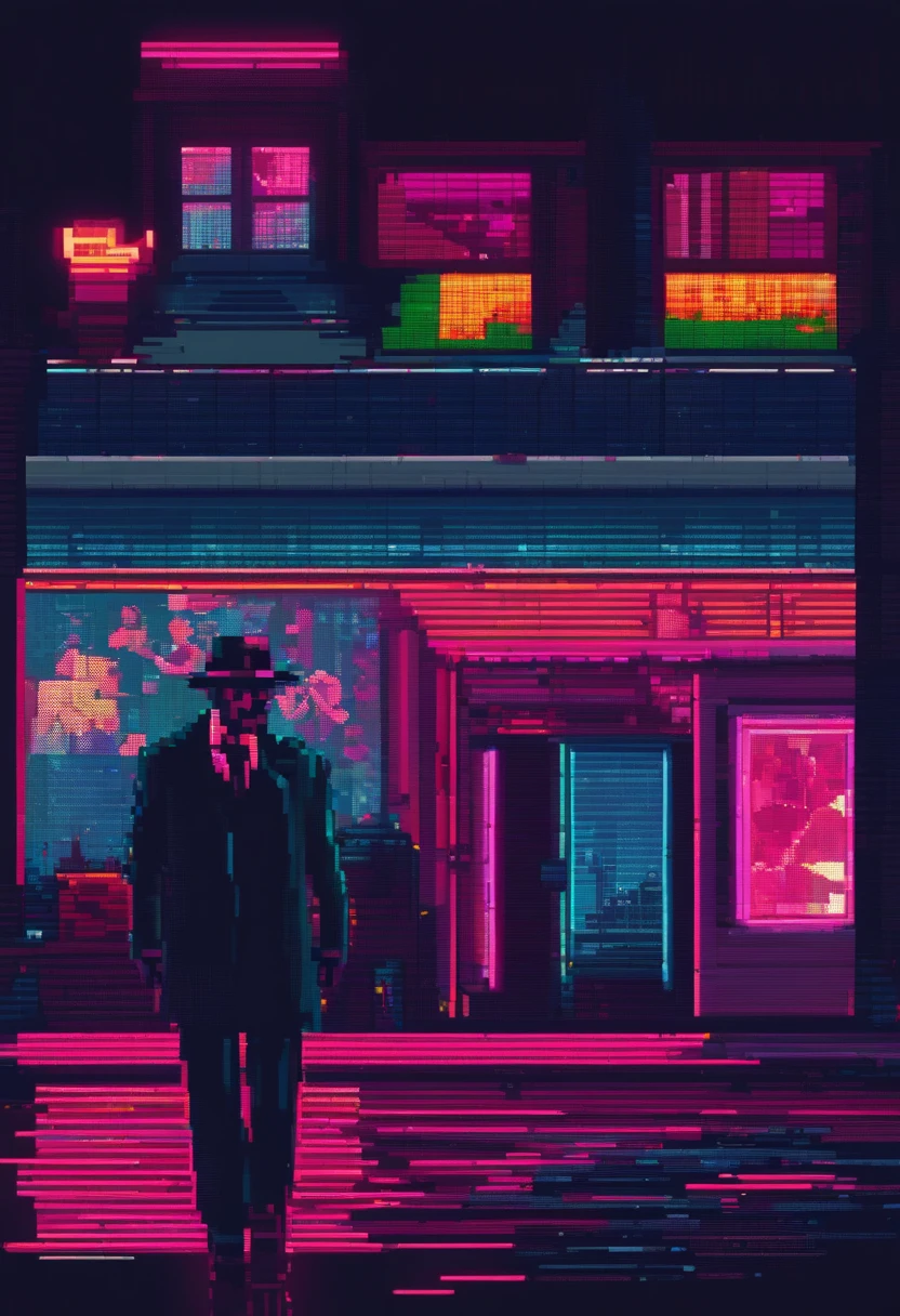 Noir Neon Tones of Photography, a photo of a Russian mafia boss in the 1990s in Moscow in the style of Moscow in the 90s