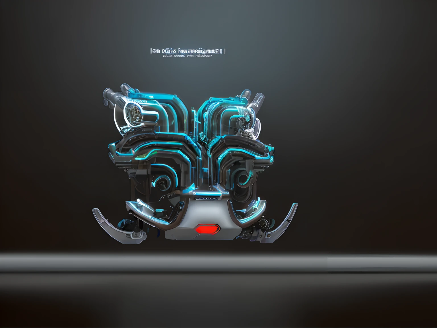 Mechanical, sci-fi, futuristic, transparent, metal, electronic tube