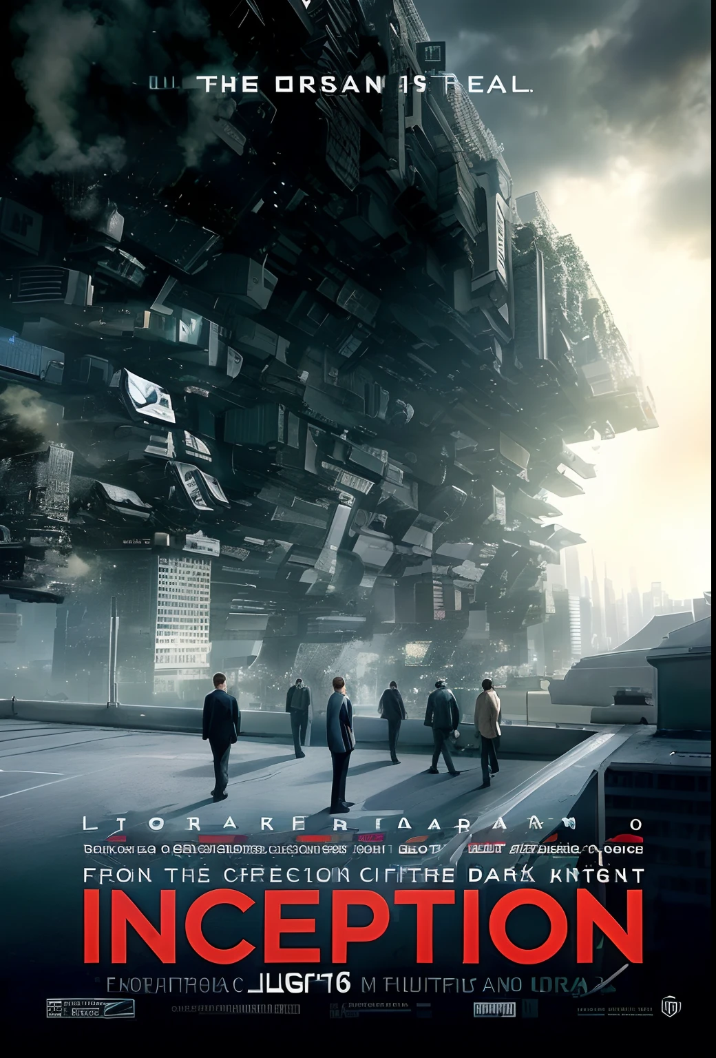 Masterpiece, cinematic ligh《Inception》， Break, Highest quality, Ultra-detailed, Hyper-real, 16k, A high resolution, Break, ((Cidade futuristica)),fanciful，Streets of the future，Ultra-tech city，wide wide shot，Large wide angle