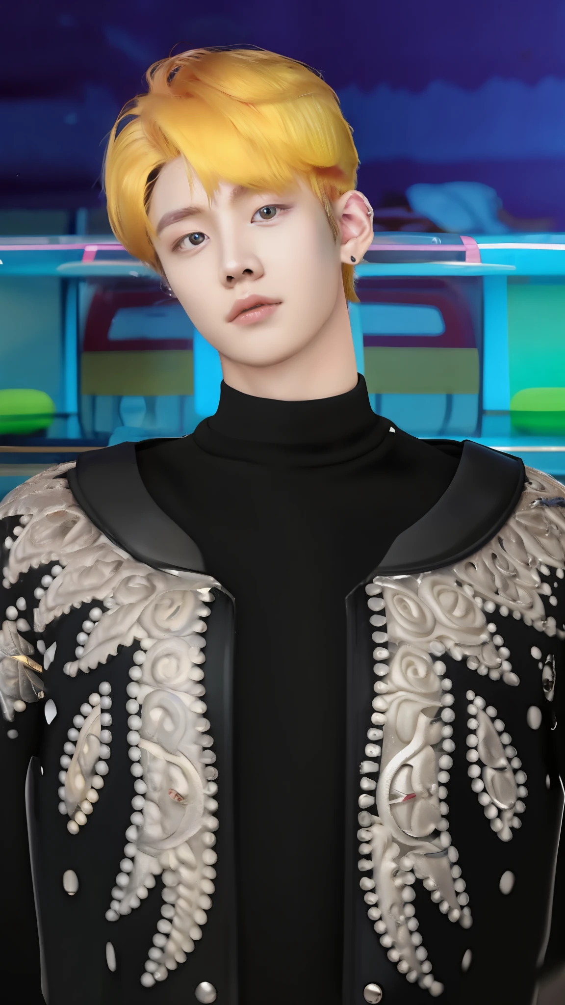 1 man, good boy, yellow hair,realistic, ultra high