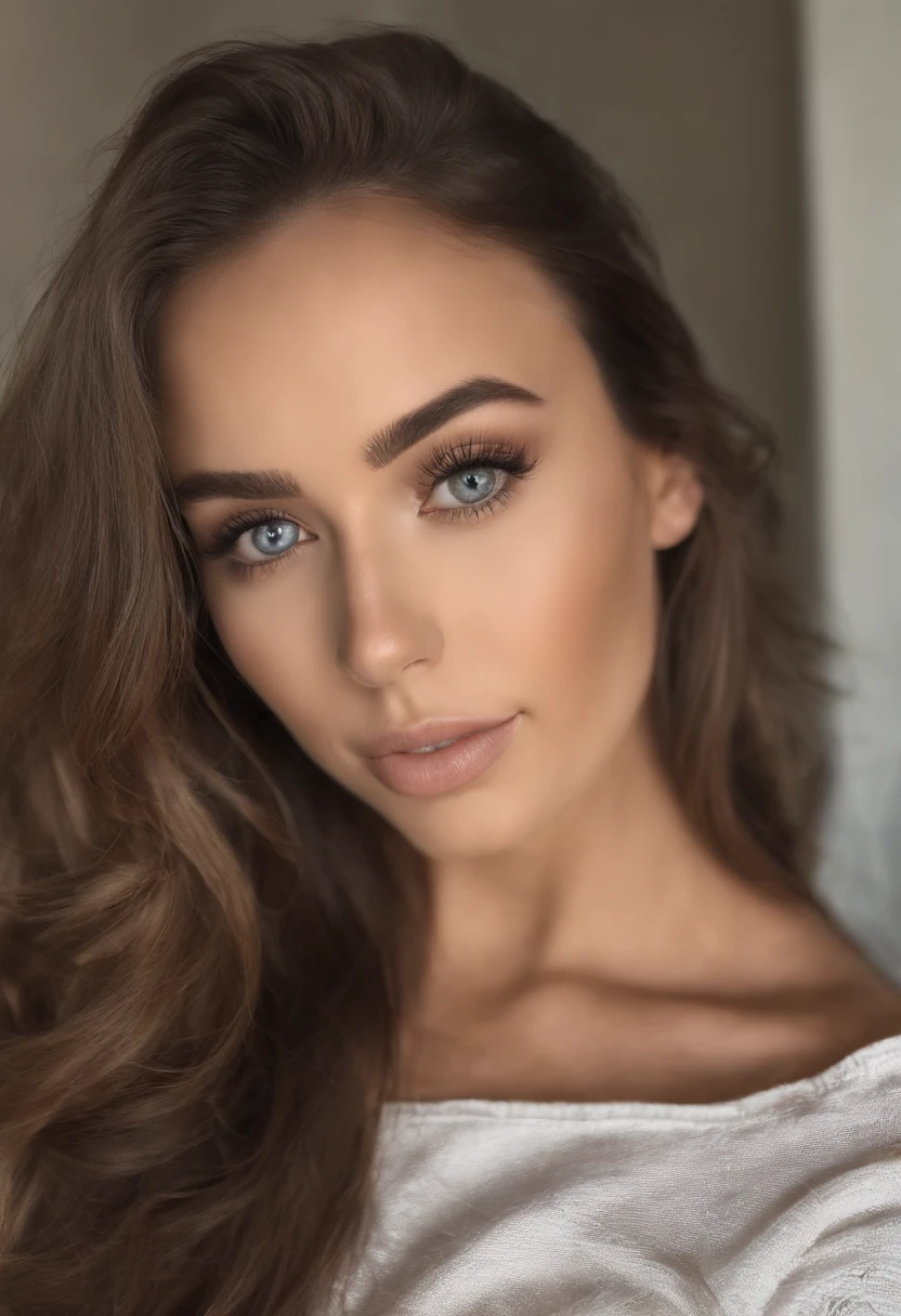 Sexy desnuda, , Arafed Mujer Completa, Chica sexy con ojos azules, , ultra realista, meticulosamente detallado, retrato de Sophie Mudd, cabello rubio y ojos grandes, selfie de una mujer joven, Ojos del dormitorio, Violeta Myers, sin maquillaje, Maquillaje natural, staring directly into camera, artgrama facial, maquillaje sutil, Impresionante foto de todo el cuerpo arrodillado en la cama, en el dormitorio, Medium and large breast, permitiendo que la cara se vea claramente, retrato