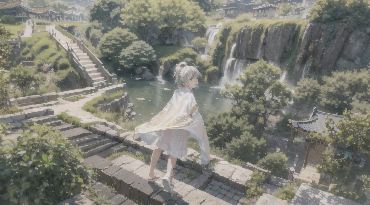 8K quality,1 girl，Backstreets，Lunar soil，downpours