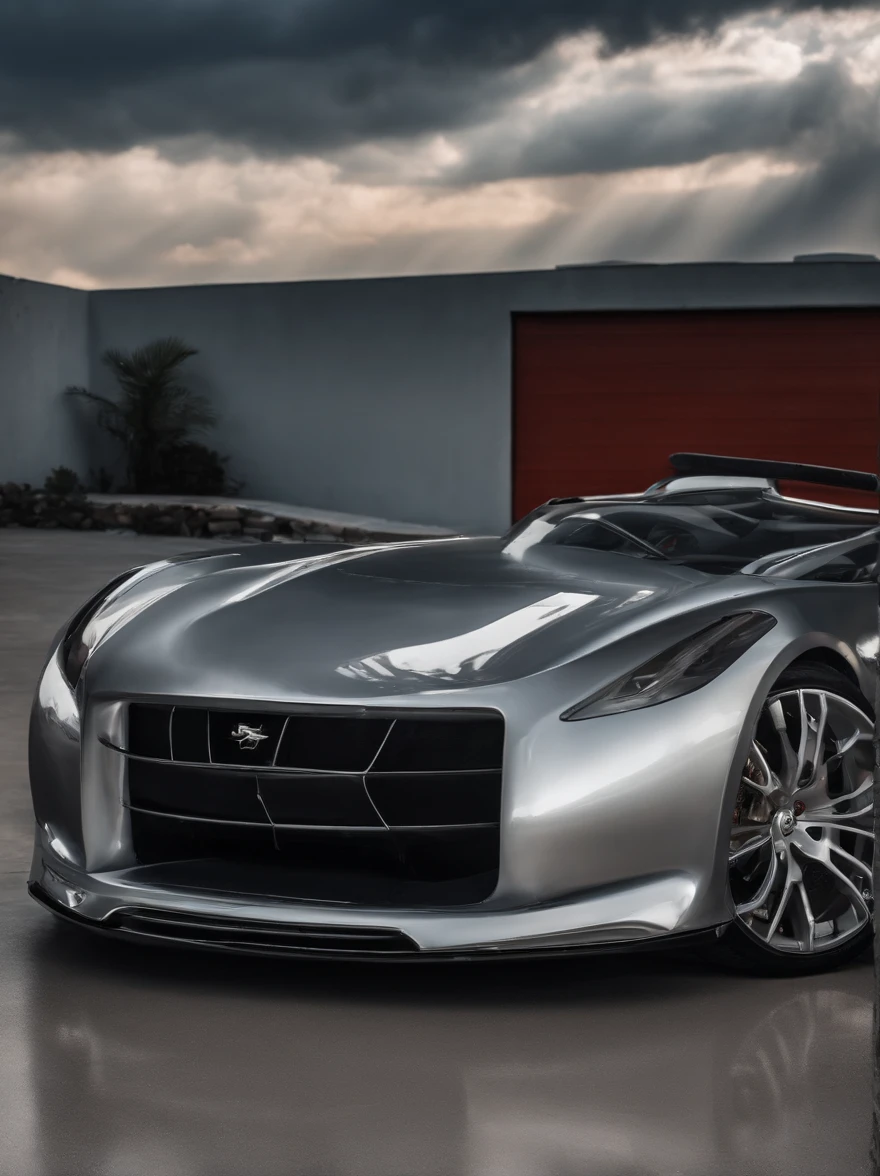 Plata,Sports car made of silver,Reflective,Plata,Metallic inverse,high qulity