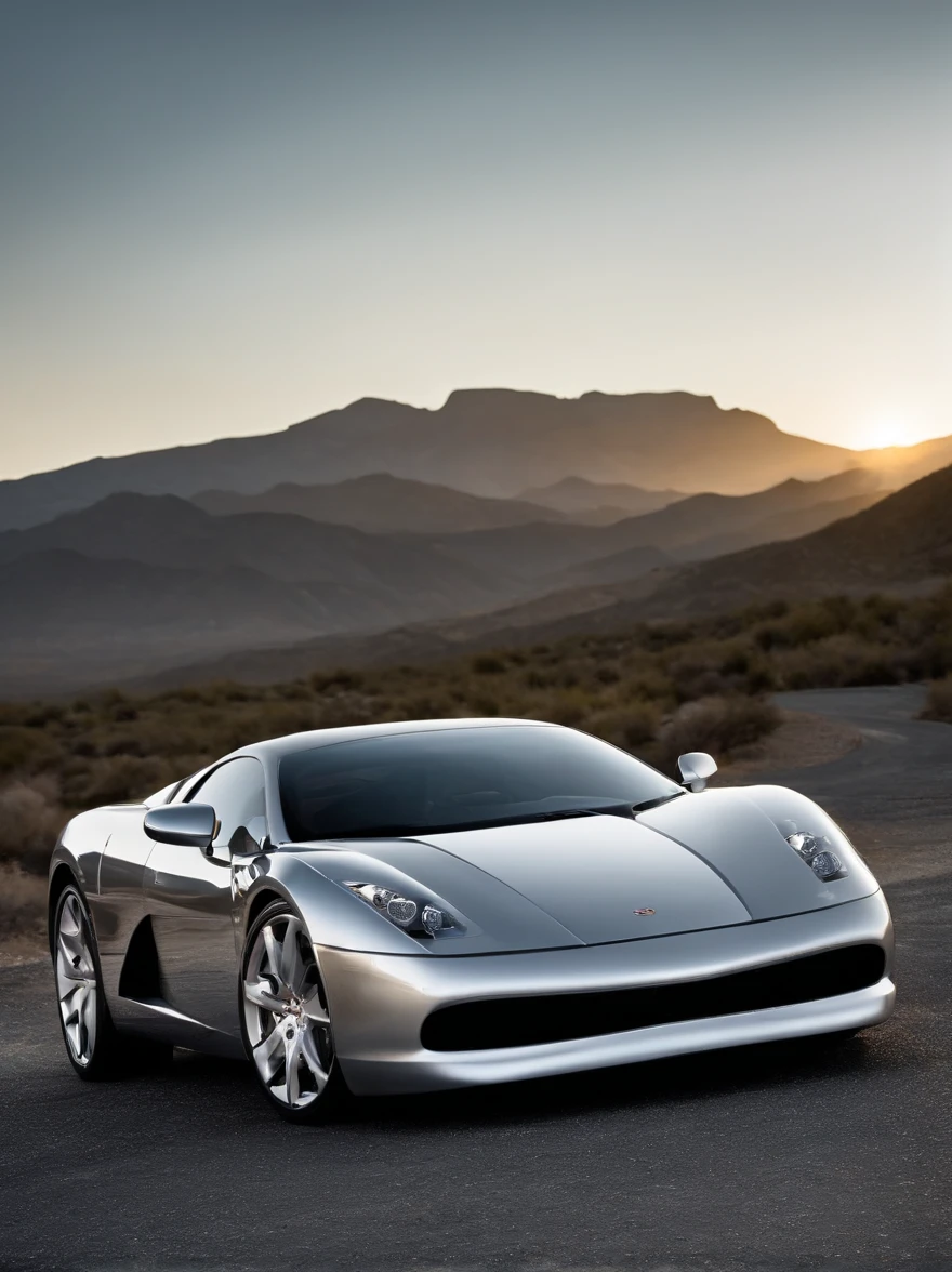 Plata,Sports car made of silver,Reflective,Plata,Metallic inverse,high qulity
