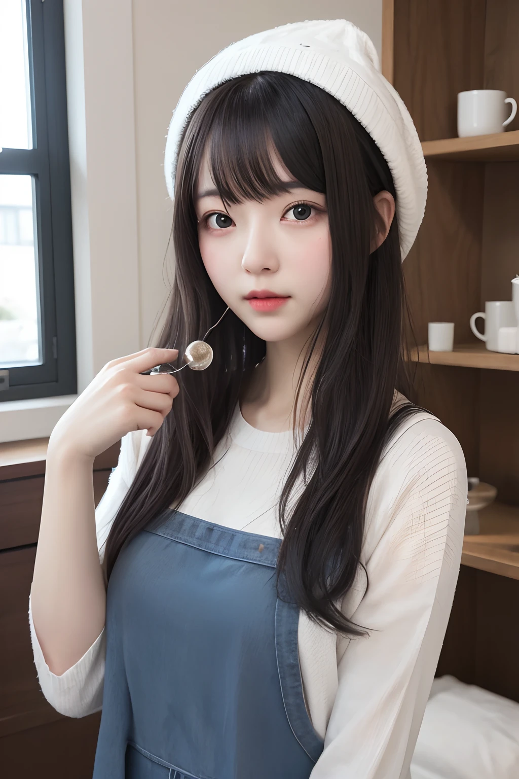 Photo Real、photoRealstic、girl1 A dark-haired