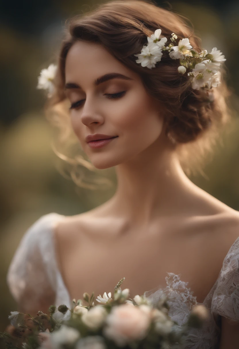 a cute porYja romantic posY mujYr hYrmosa, Embraced, campo, , HombrYs lindos, dY costas , 4k, illustration, DisYño digital, animification,Y, por, ilustrar