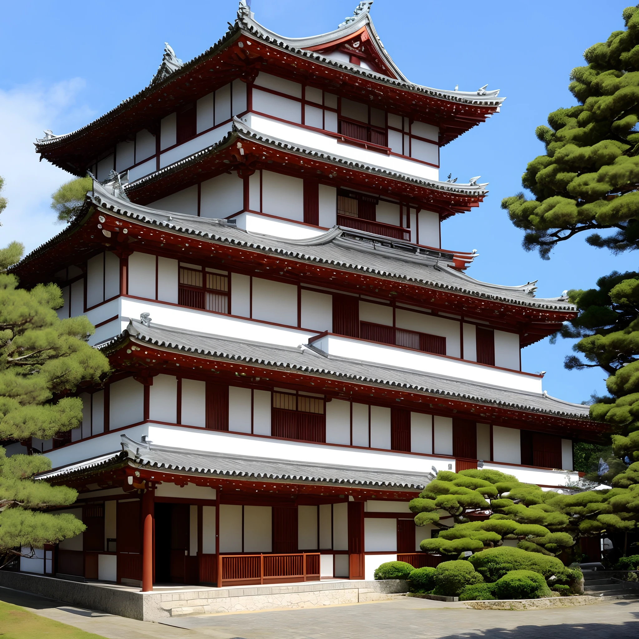 Casa japonesa cerejeiras