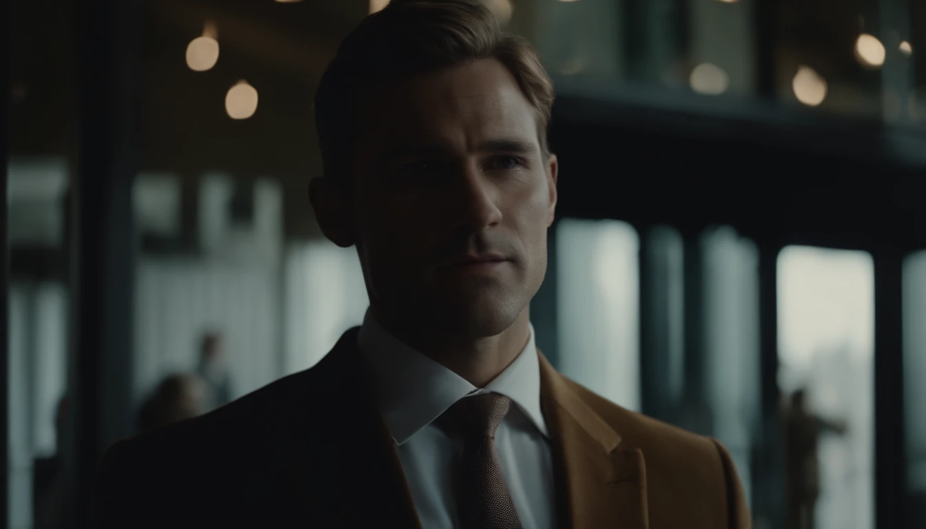 The upper part of the body frontage age 30s wears a suit refreshing