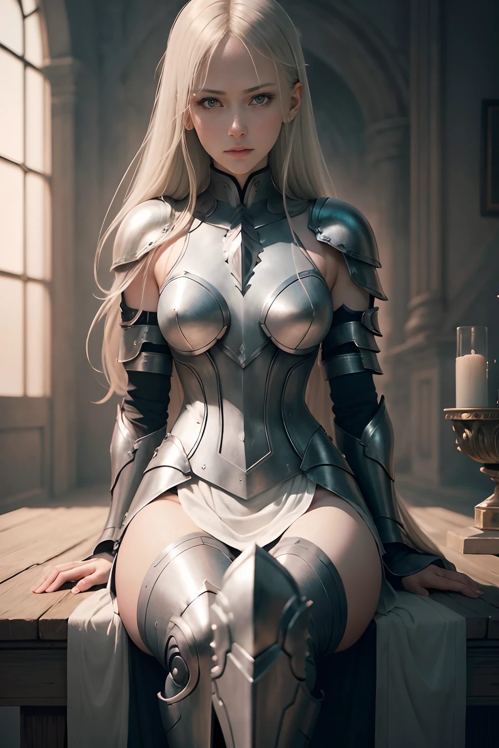 claymore、theresa、Live Action、8k.Super Realistic、Picturesque beauty、Detailed and detailed details、Perfect balance、Highly detailed balance、intricate detailes、beautiful countenance、beautidful eyes、Super masterpiece、Masterpiece、top-quality、ULTRA REALITY、1girll、Ultra-detailed, dense and beautiful eyes、Great balance、Very good portrayal