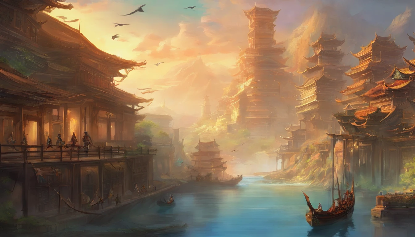 So it was loaded into the ship。Dozens of people,Flat bottom high bar。Ten people swayed,The water is like an arrow。Where three days,See the water clouds in the distance,Stacked attics,The ship of trade,Gather like ants。Young,Arrive under the city,The tiles on the wall are long and human, etc。The enemy building is high and meets Yunhan。Dive in,See what the city says,rare bird,Bright eyes,Many people have nothing in the world