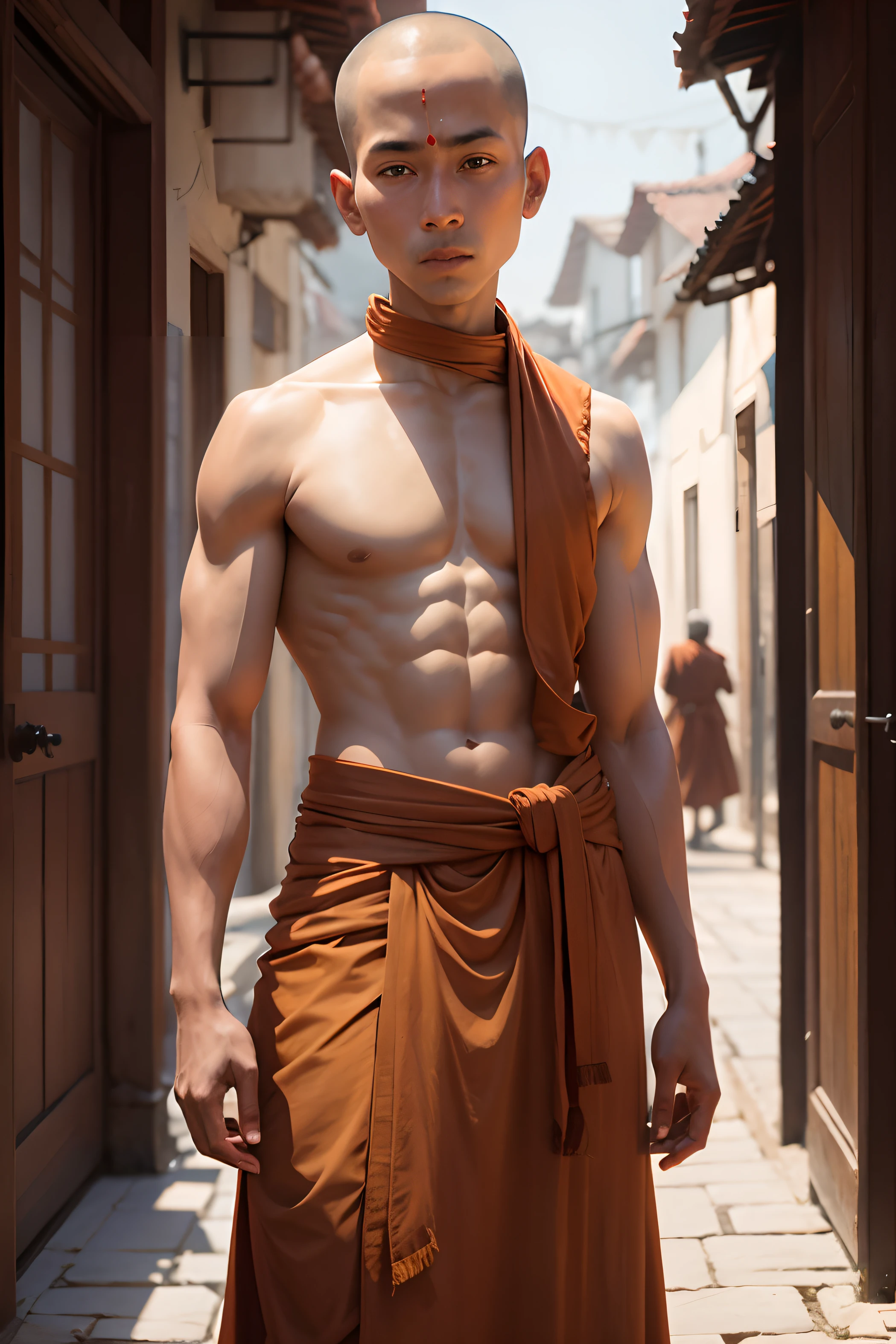 a monk with tilak