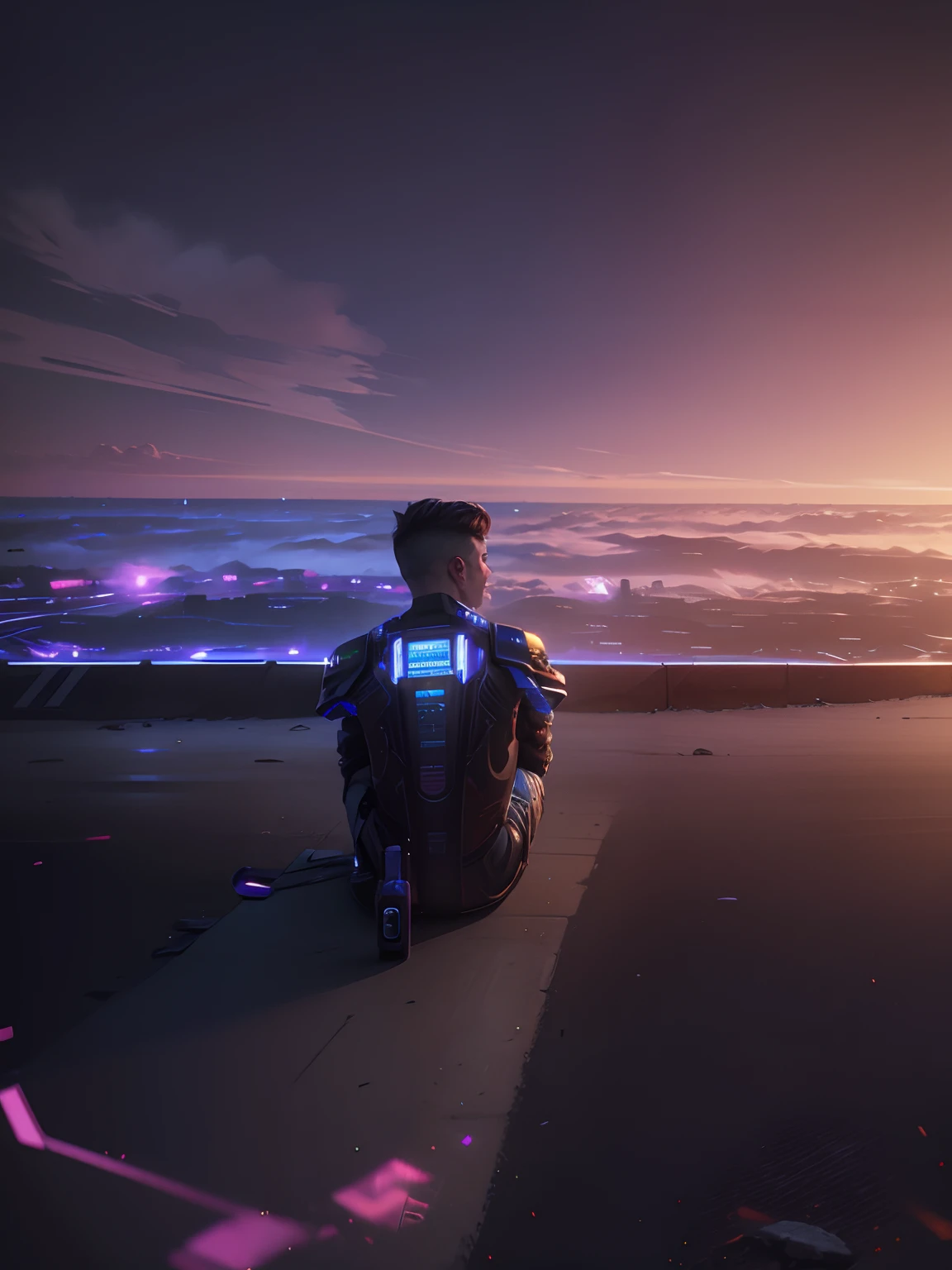 cyberpunk handsome boy. realistic face. 8k. ultra realistic