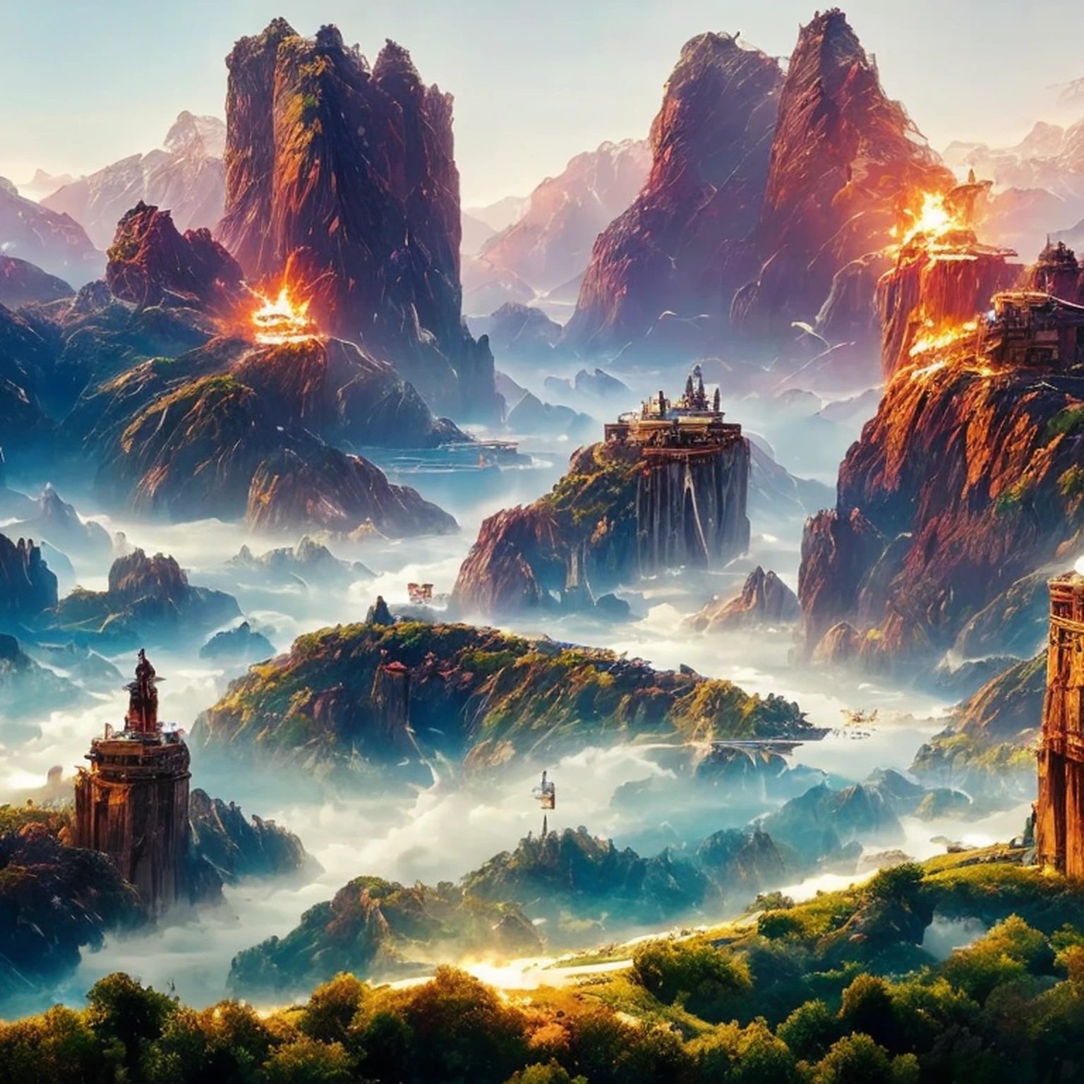 8k, ultra detalhado, master part, melhor qualidade, (extremamente detalhado), Arafed, arte dnd, scenic view, corpo inteiro, Aasimar sorceress casting a flaming spell, Aasimar, female, (Obra-prima 1.3, Detalhes intensos), female, feiticeira, Casting Flaming Spell (Obra-prima 1.3, Detalhes intensos) grandes asas angelicais, Open Blue Angelic Wings (Obra-prima 1.3, Detalhes intensos), magical fantasy background (Obra-prima 1.5, Detalhes intensos), lua, Estrelas, nuvem, vestindo manto branco, Capa roxa, flowing robe (Obra-prima 1.3, Detalhes intensos), Botas de salto alto (Obra-prima 1.3, Detalhes intensos), armado com pessoal, red hair, olhos verdes, olhos intensos, Feminino, Face Ultra Detalhada, (Obra-prima 1.5, melhor qualidade), anatomicamente correto (Obra-prima 1.3, Detalhes intensos), face determinada, Luz Divina, Cinematic lighting, luz suave, silhueta, fotorrealismo, scenic view (Obra-prima 1.3, Detalhes intensos) , Wide-Angle, Ultra-Grande Angular, 8k, Altas, melhor qualidade, Detalhes altos @Vlademir Bernardes
