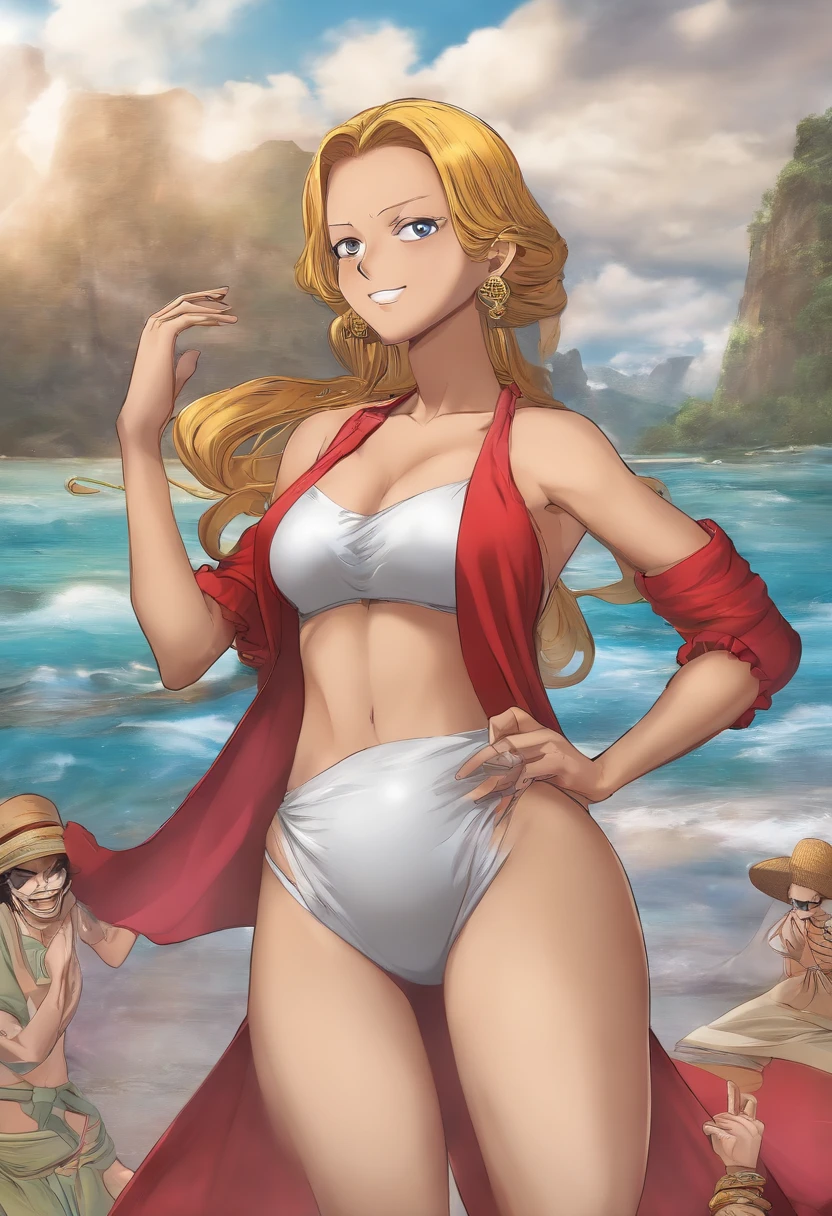 One Piece Hancock　no-bra