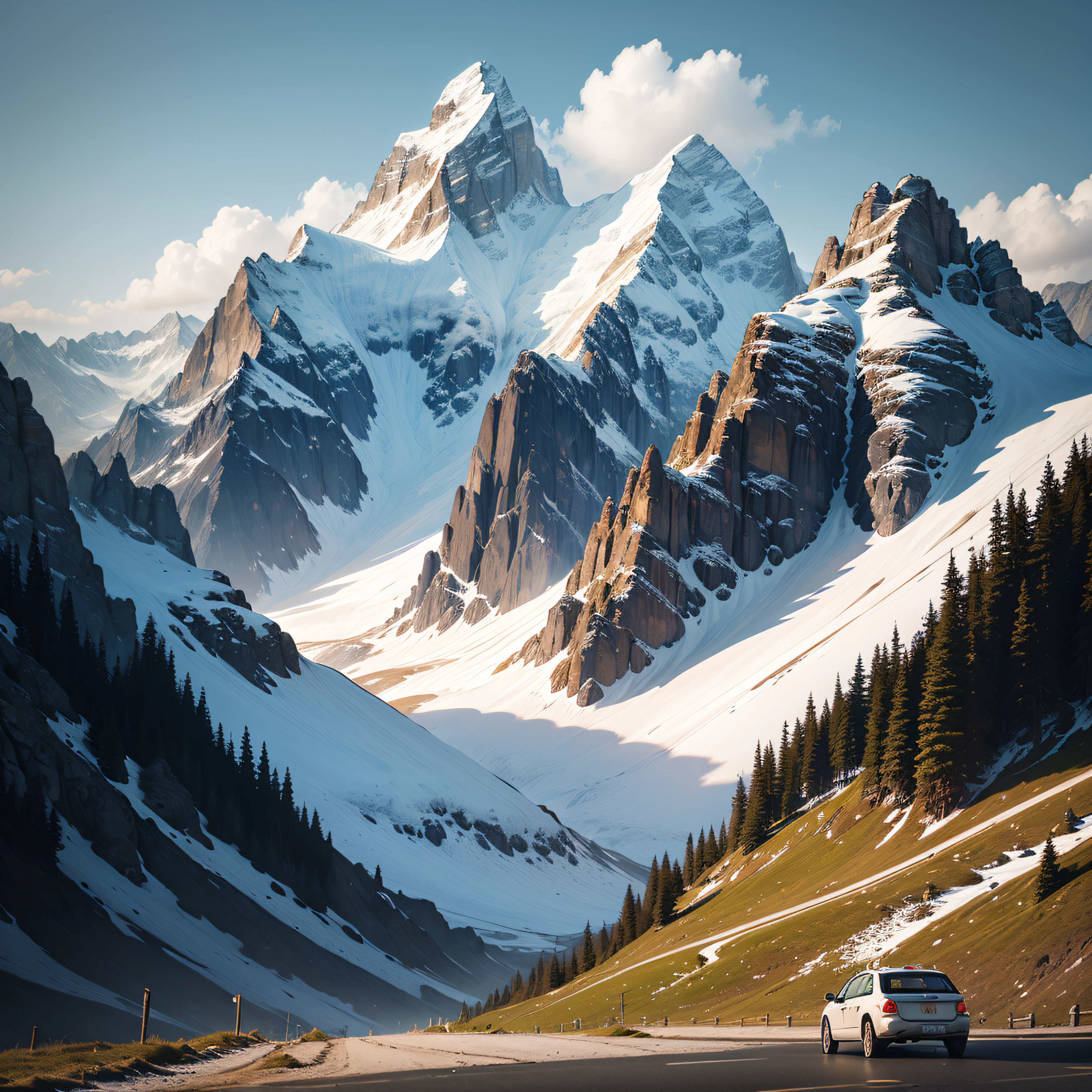 Alps on a rainy day --auto