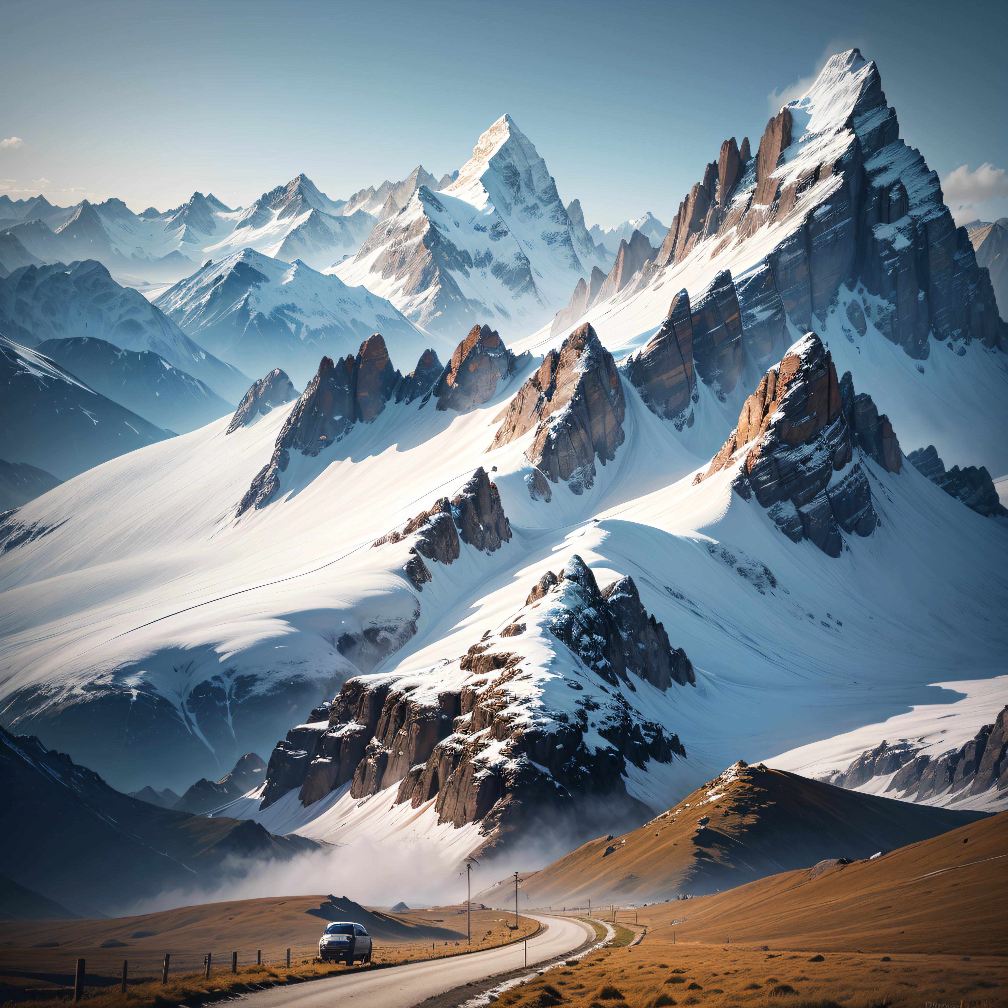 Alps on a rainy day --auto