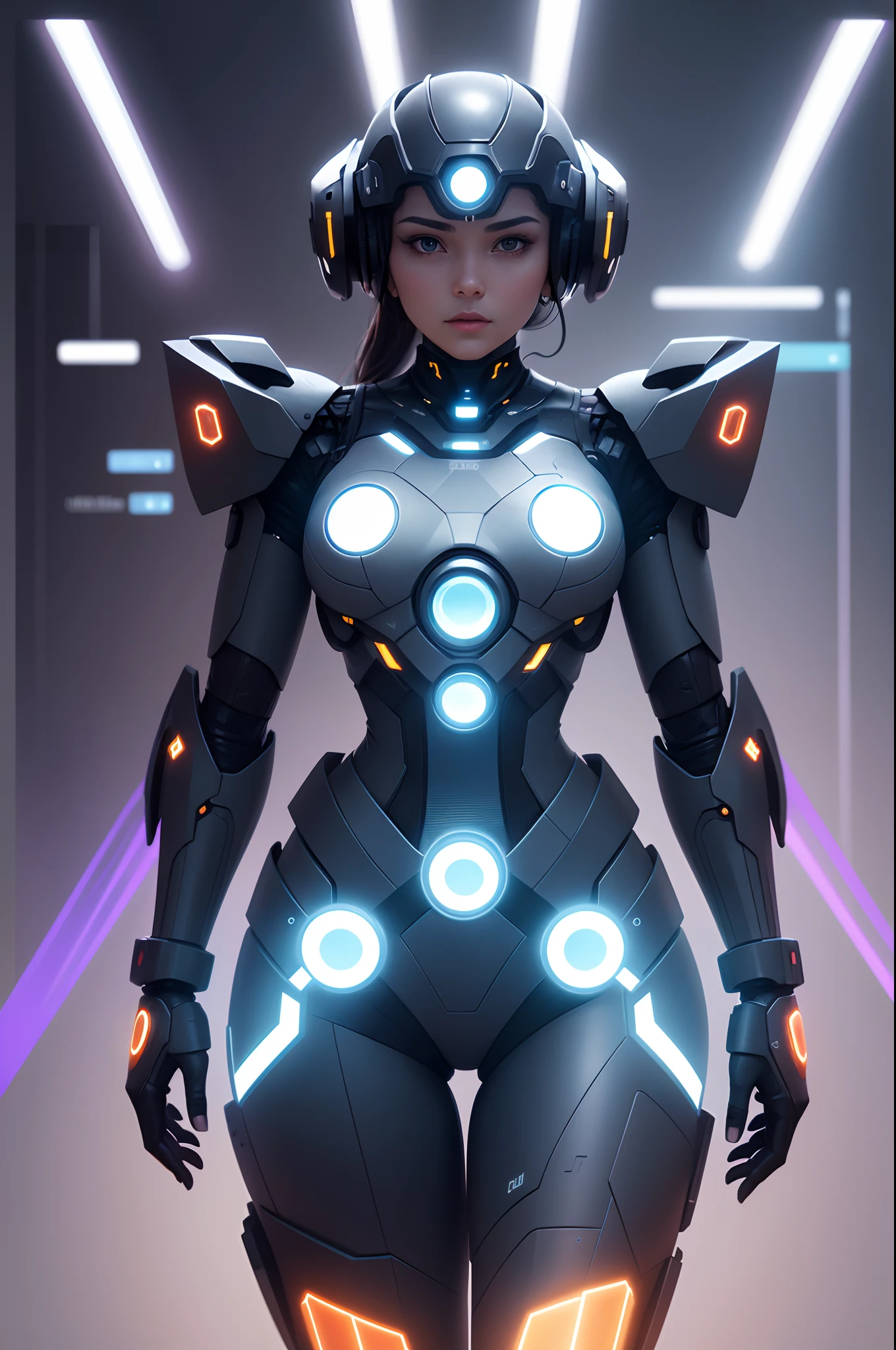 "Embrace the Future: AI Revolution Poster Design" Title: "Unleash the Power of AI!" Background: - Use a sleek and modern background with shades of blue and purple, representing technology and innovation. - Incorporate circuit patterns or binary code elements subtly in the background to highlight the digital aspect of AI. Foreground: - Place a prominent and eye-catching central image of a futuristic AI-powered robot or a person using AI technology. - Surround the central image with various smaller images showcasing different AI applications like autonomous vehicles, medical diagnostics, virtual assistants, and more. - Overlay the images with a transparent circuit-like pattern to create a cohesive look. Typography: - Use bold and clean fonts for the title, "Unleash the Power of AI!" Make it stand out with a contrasting color. - Include a motivating and intriguing subheading, like "Experience the Next Era of Innovation." - Add a call-to-action at the bottom, encouraging viewers to visit your website or contact for AI services. Colors: - Stick to a modern color palette, with blue, purple, and silver tones to evoke a sense of technology and progress. - Use contrasting colors for the text to ensure readability and attention-grabbing impact. Icons and Graphics: - Integrate minimalist icons representing AI-related concepts, such as neural networks, data analytics, and machine learning algorithms. - Include icons or images that represent diverse industries benefitting from AI, like healthcare, finance, education, and entertainment. Overall, the poster should inspire excitement and curiosity about AI's potential while conveying professionalism and cutting-edge innovation. Make it visually engaging and thought-provoking to attract a wide audience to your AI services. 🚀🤖💡
