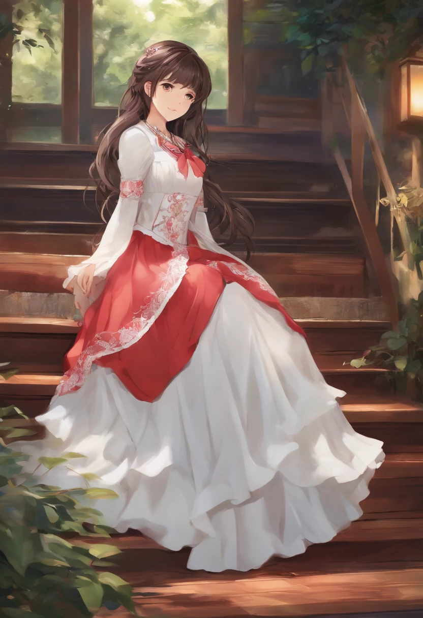 1 girl Houki Shinonono in a nice dress