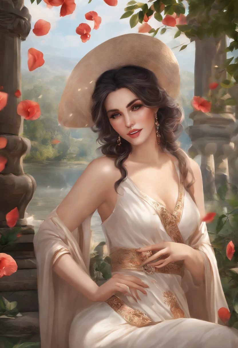 Art officiel,Unity 8k wallpaper,Ultra - detailed,(Nami, one piece), Beauty and aesthetics,tmasterpiece,tmasterpiece,Besoin,premier quality,une fille,((spreading your legs,Open the crotch)),(tatouage sur la poitrine, seins perky nues),Nipples, (Small Clothing,Low-cut clothing),Spread the buttocks,parures de cheveux,severed shoulder,Busty,poitrine tombante,(Plumw,Huge chickadee),Angry and shy expressions,Randomly colored hair,There are rose petals on the ground,K HD,8k,Planchers en bois brun ,(Clothes are soaked),(gros plan,The body occupies the screen