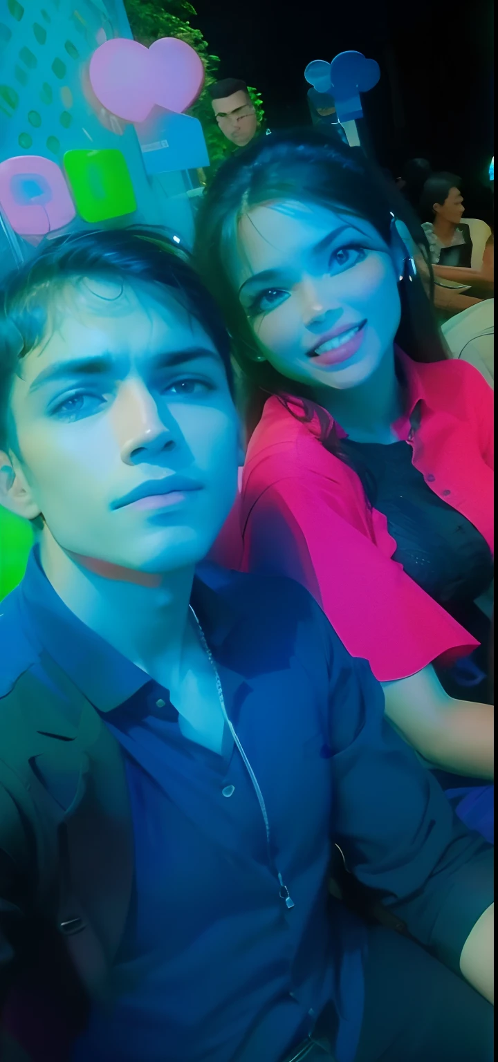 Change the photo normal to a handsome men and beautiful women