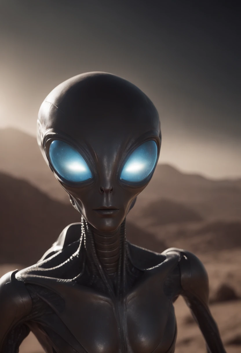 (a Roswell alien,black distinctive eyes:1.1,spacesuit),ultra-sharp focus,(realistic snapshot,cosmically realistic),(8k,highres,masterpiece:1.2),vivid colors,fine details,otherworldly atmosphere,(mysterious lighting,surreal lighting:1.1,sci-fi surrealism)