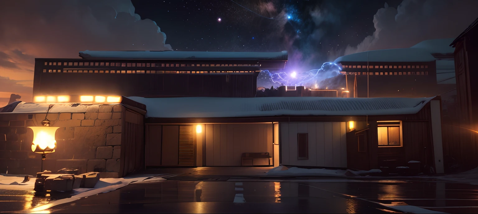 Expansive landscape photograph，（moon full：1.2），（meteors：0.9），（Starcloud：1.3），（Warm light source：1.2），（glowworm：1.2），lamp lights，Lots of purple and orange，Complicated details，Volumetriclighting，Realism BREAK（tmasterpiece：1.2），（best qualtiy），8K，Ultra-detailed，（dynamic compositions：1.4），The is very detailed，Colorful details，（Irridescent color：1.2），（luminouslighting，Atmospheric lighting），dream magical，magical，（独奏：1.2），（（best qualtiy））， （（tmasterpiece））， （the detail：1.4），depth of fields，maximum definition and sharpness，perfectly proportions，Fluttering clouds，Wallpapers