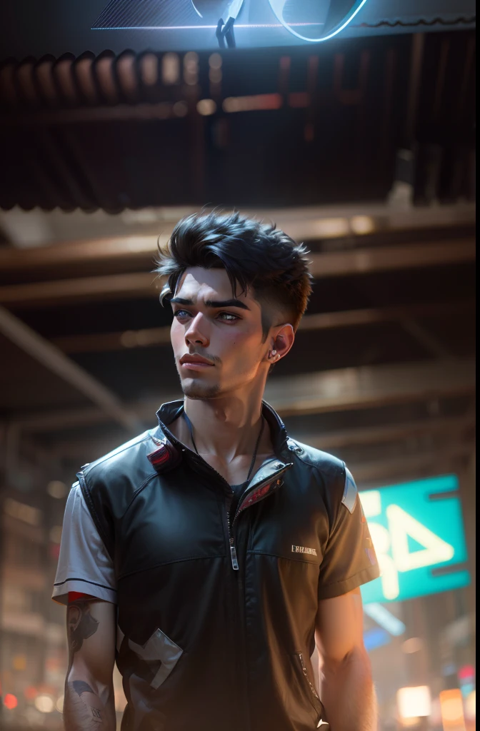 Change background face cyberpunk handsome boy realistic face 8k ultra