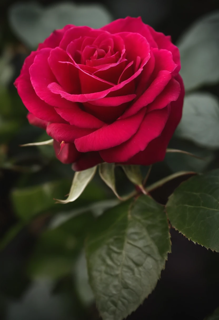une fleur rose