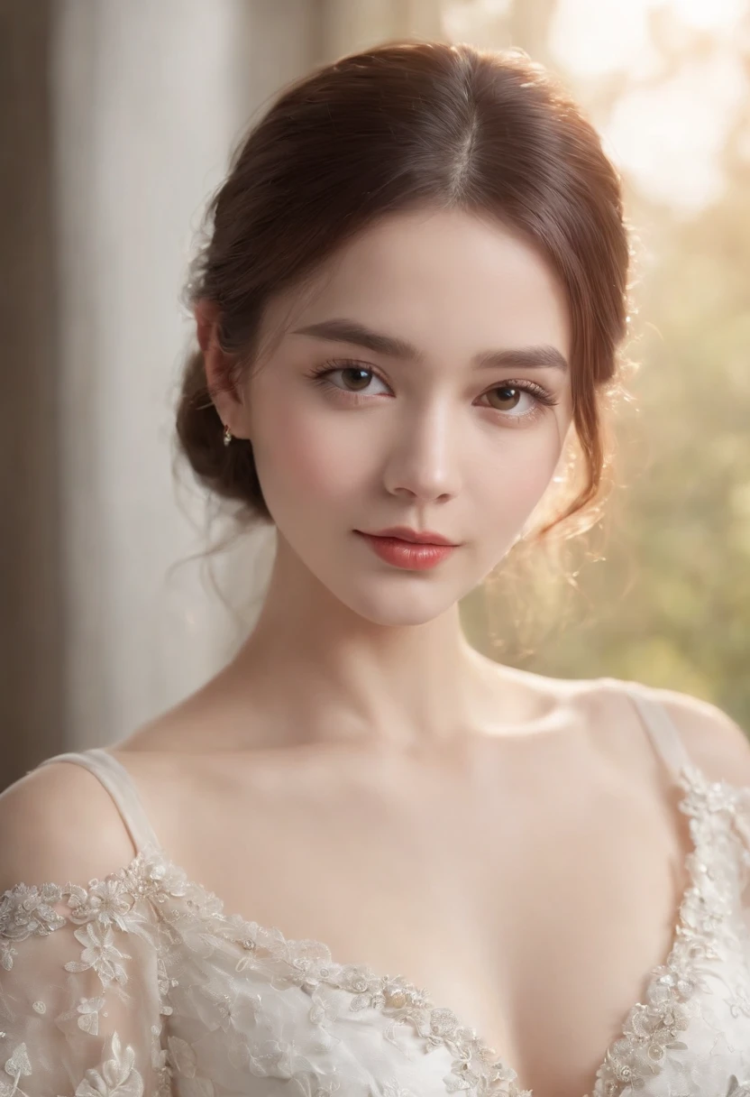 Best Quality, masutepiece, High resolution, Girl VN02, 1girl in, Porcelain dress, Hair Accessories, Necklace, Jewelry, Pretty Face, On Body, Tindall Effect, Realistic, Shadow Studio, Rim lighting, dual-tone lighting, (High Detail Skins: 1.2), 8K UHD, Digital SLR, Soft light, High quality, Volume Light, Sneak Shots, Photo, High resolution, 4K, 8K, Background blur,