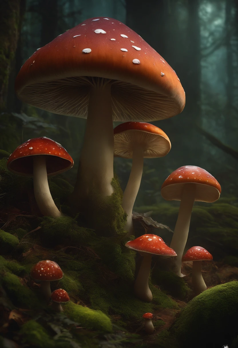 Countless mushrooms, dian, dark art