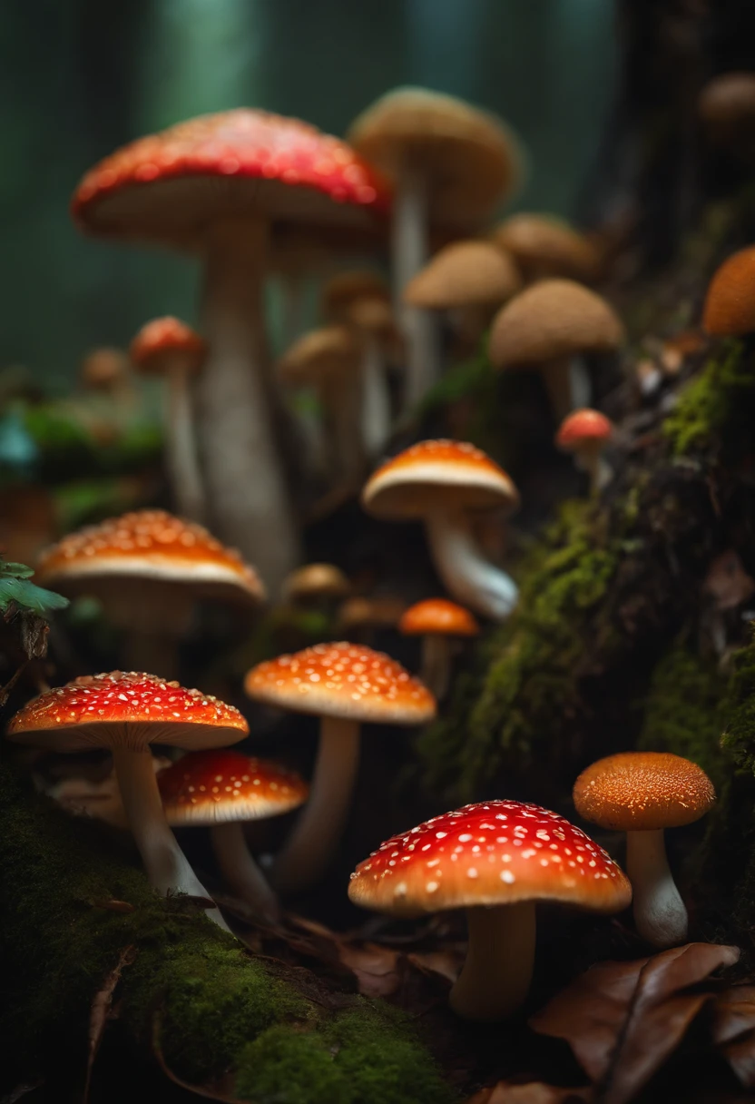Countless mushrooms, dian, dark art