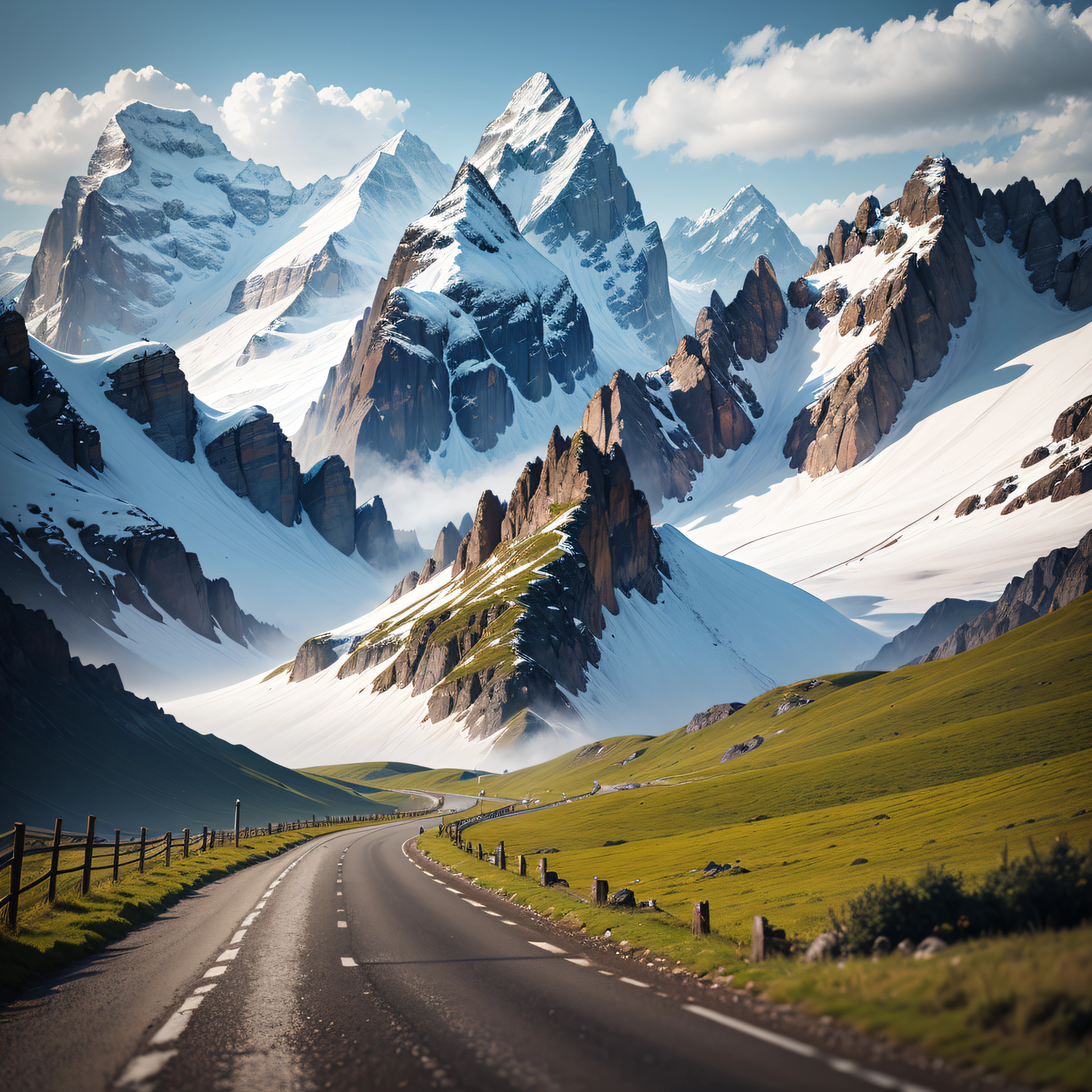 Alps on a rainy day --auto