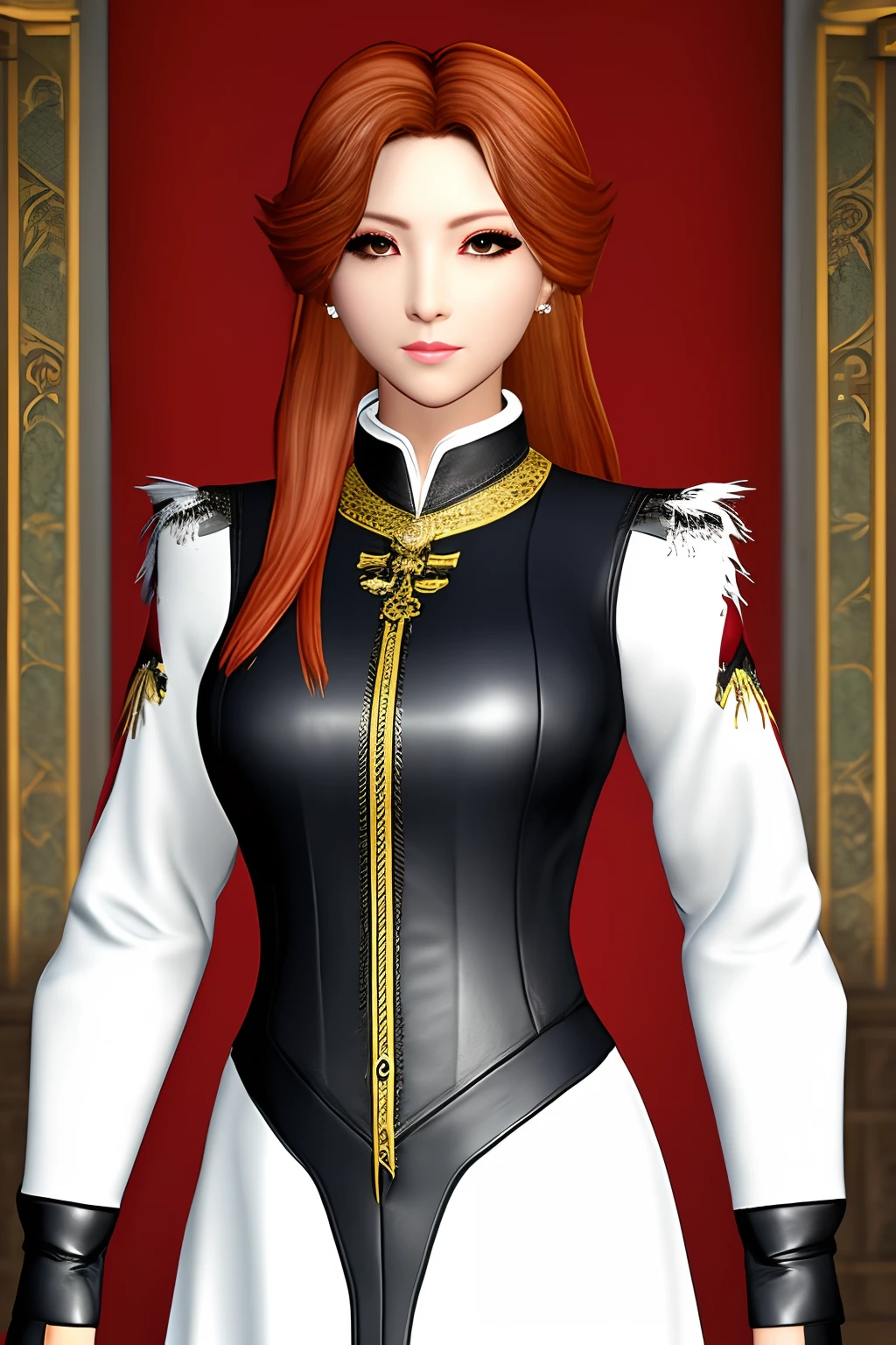 Royal sister,one-eyed,leather clothes,Big breasts