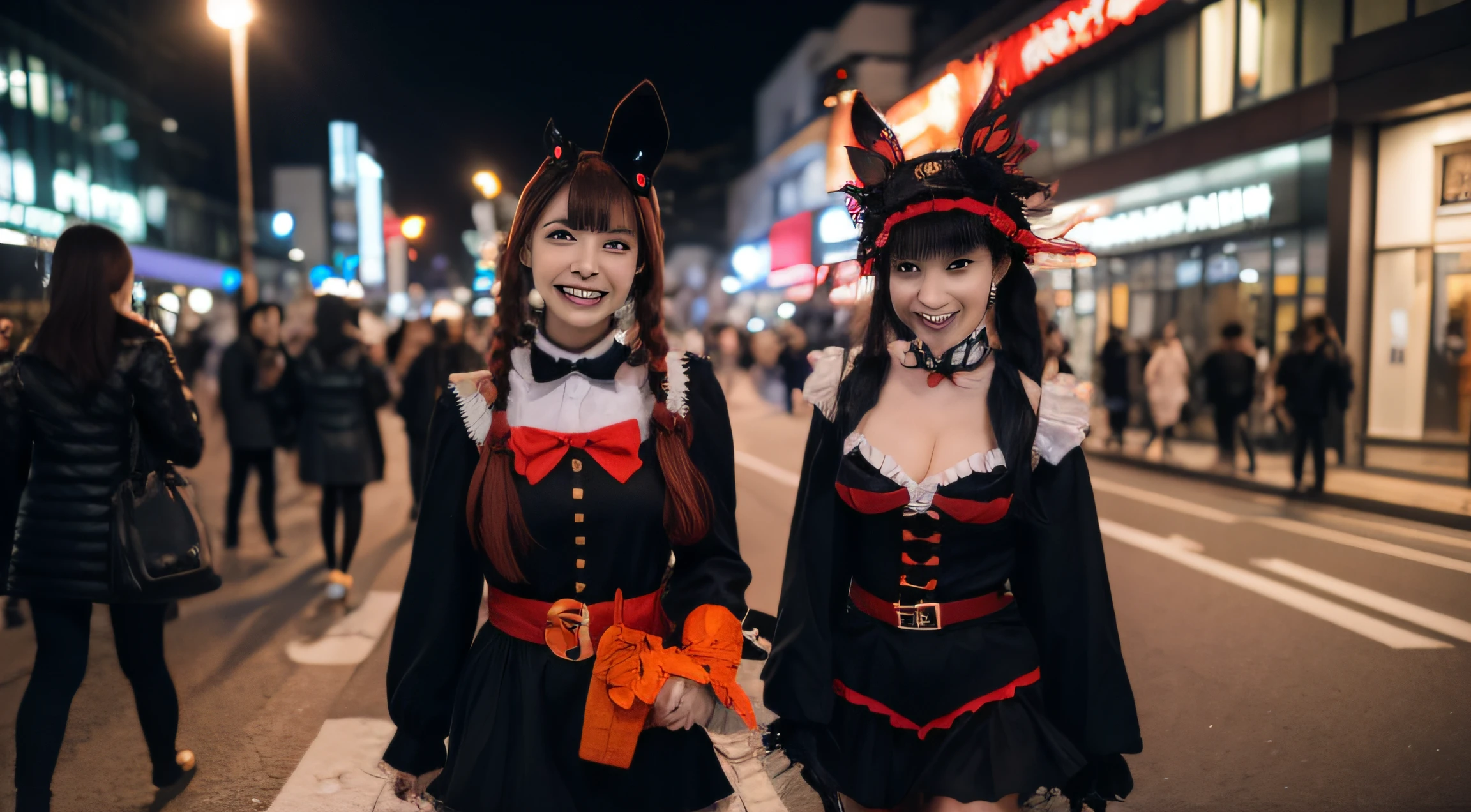 (((SFW, NSFW STILL SHOW, 12 Tiny Girls in a row:1.2, Shibuya Hachiko-mae scramble crossing on Halloween:1.2))), ((masterpiece:1.2, best quality, photorealistic:1.37)), {(Standing Full Body:1.2)|(from below:1.2)}, bandaged full body, { (bandaged head| bandaged limbs | dripping blood from the crotch) }, {((naked bandage))|metallic red nipple stickers}, {(bloody)|blood paste|(Blood-stained bandages| bloody inner thighs)}, ((Detailed KAWAII face, Detailed glistening ivory skin)), {Bustling street|Crossroads|(Passerby schoolgirls)| halloween| neon}, {(Childish:1.2|Gigantic Cleavage:1.37|Underboob:1.2)}, {Red leather high collar| Hair ornaments |shotgun|random hair colors}, {Floating hair|Strong wind|(((Ass focus)))}, Skirtlift, {(Kissing face to face)|:p|:d|laugh|sparkle|joyful|delighted|Drunk},extremely Detailed,