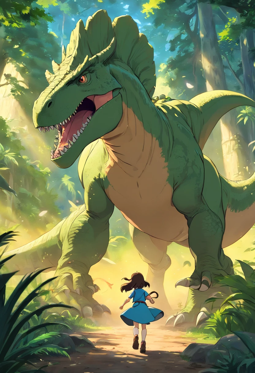 una feroz batalla entre un T-Rex y un triceratops, (La mejor calidad, 4k, Altas Resoluciones, Ultra detallado), Lucha intensa, rugidos y trompetas, Dusty prehistoric landscape, Sombras realistas, vivid colors, (Detallado, intrincado, elaborar) Escamas y texturas de dinosaurios, Dynamic Moves, (feroz, determinado) Expresiones en las caras de dinosaurios, (poderoso, muscular) Cuerpos, dientes afilados y cuernos, (big size ass, imponente) Size, (dramatic, dynamic) luci, (poderoso, energetic) Plantea, (tension, anticipation) En el aire,1 versus 1,sangre,cazando,defendiendose,lucha de vida o muerte