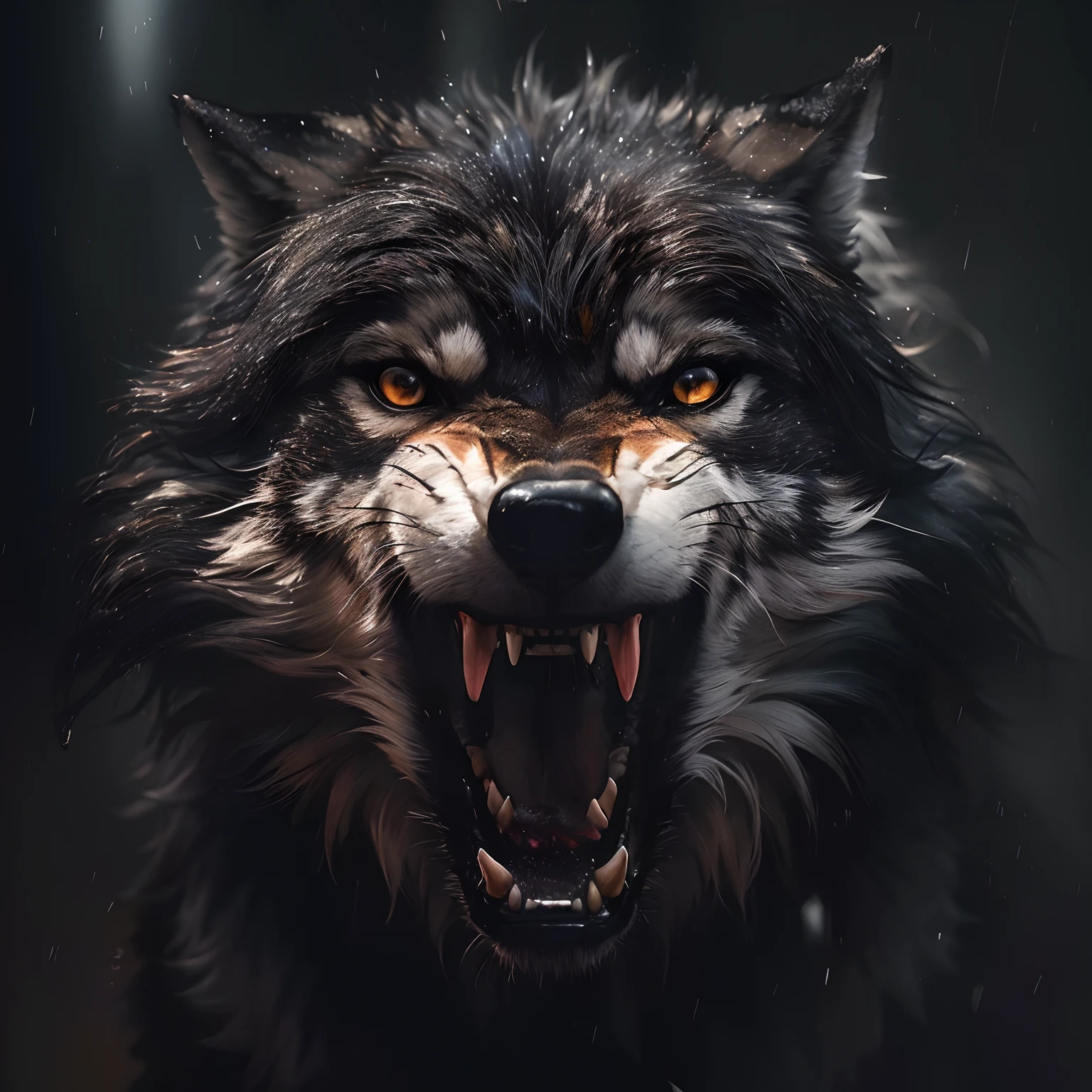 There's a wolf with its mouth open and its teeth wide open, fierce expression 4k, lobo, foto de lobo, Rosnando, lobo hiper detalhado - como o rosto, retrato do lobo, Grim - Lobo, Retrato de um lobo, Lobo Negro, Directed by: Adam St. Peter's, Rosnar, Wolp, grande lobo, Directed by: Wolf Huber, Lobo no inferno