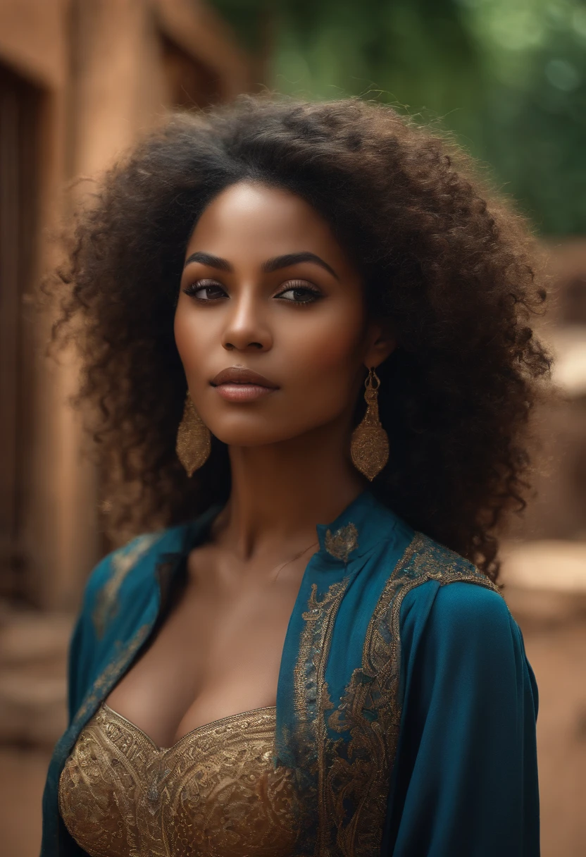 (8k, Photo brute, Best quality, Masterpiece: 1.2), Ultra Detail, Super Resolution, (photo realist, Realstic: 1.37), RAW color photo with lots of detail, Photo professionnelle, extremely detailed and beautiful, Extremely detailed, 8k wallpaper, Amazing and detailed, huge file size, Art officiel, Highly detailed 8k CG unit wallpaper, beautiful girl very detailed, high detail face, highly detail eyes, Highly detailed skin, high detailed fingers, Very detailed nose, Detailed palace very detailed, anatomie parfaite, very detailed background, highly detailed clothes, (18:1.2) Full portrait of a beautiful black woman with curly hair,posant sur une mur pour une photo ,sans soutien-gorge, white tank top, jean, Looks a bit like Beyoncé, dans une rue de Niamey, Niger , dinamic lighting