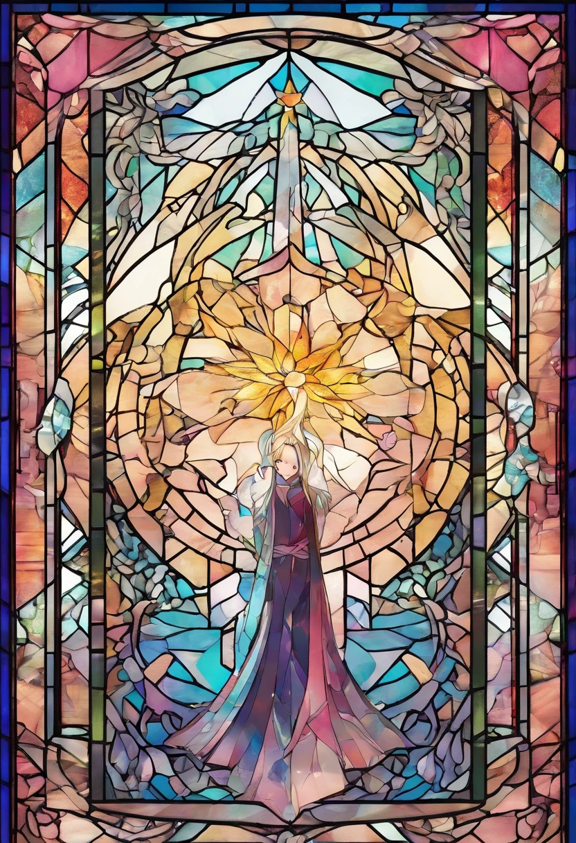 Suncatcher Isometric Anime from Cile Off, sharp/Prickly, On White Background