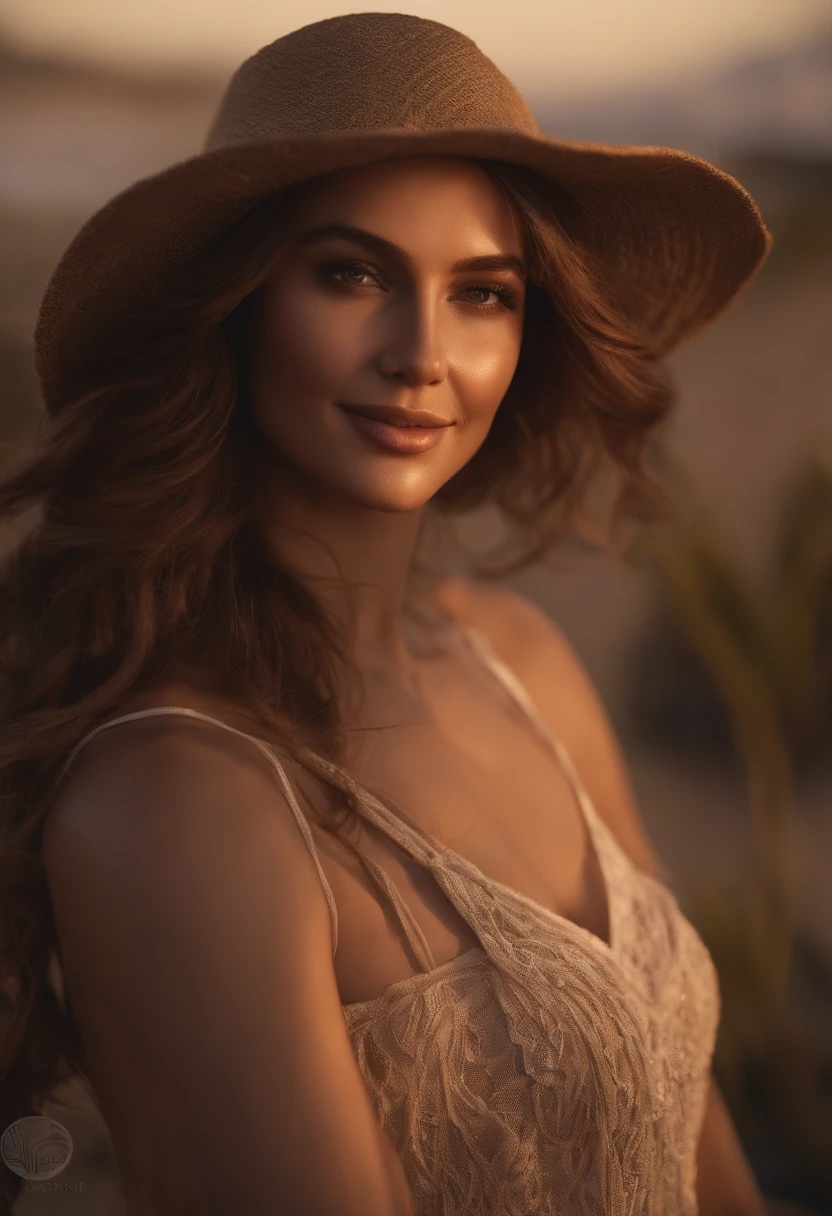 Mulher bonito com casaco latino naturalmente super realista, Realismo, 4k, Full HD, olhar penetrante