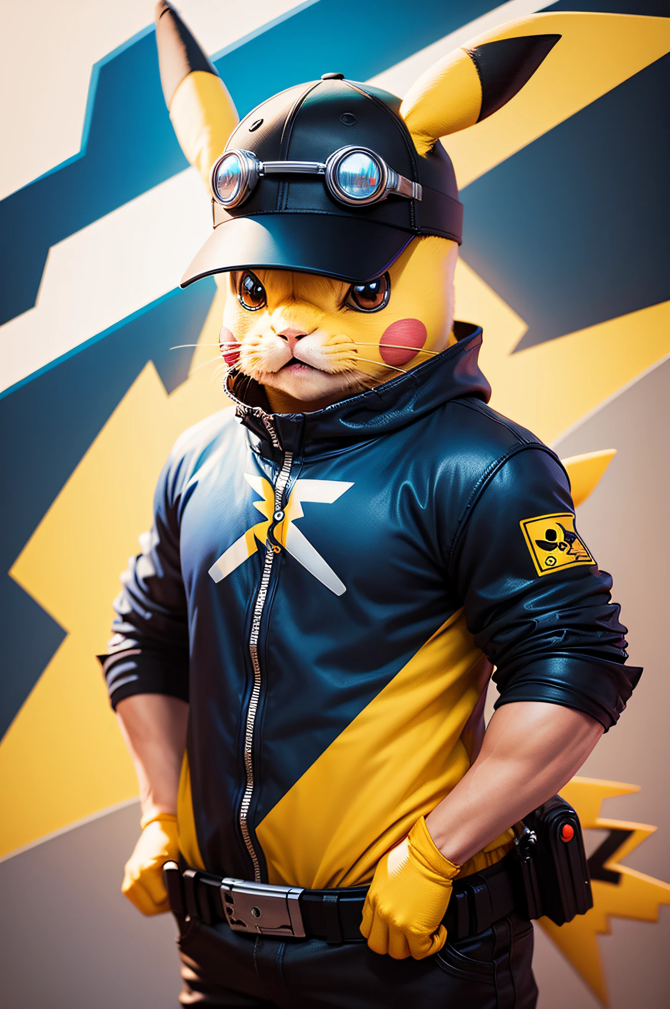 Pikachu as the Terminator, pixar character