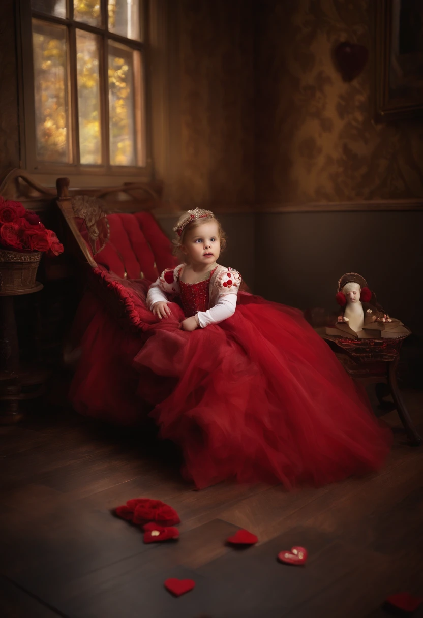 The Queen of Hearts walked into her room in her cradle
